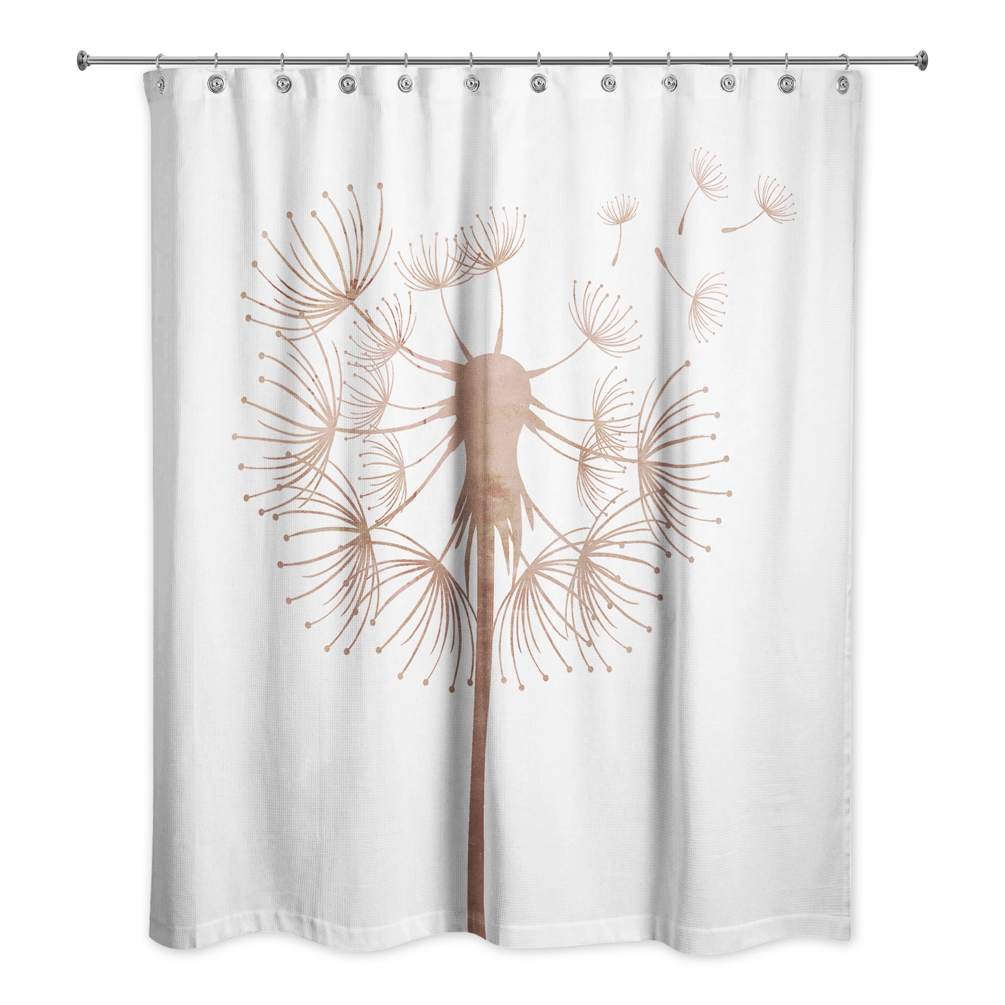 Washed Out Dandelion  Shower Curtain
