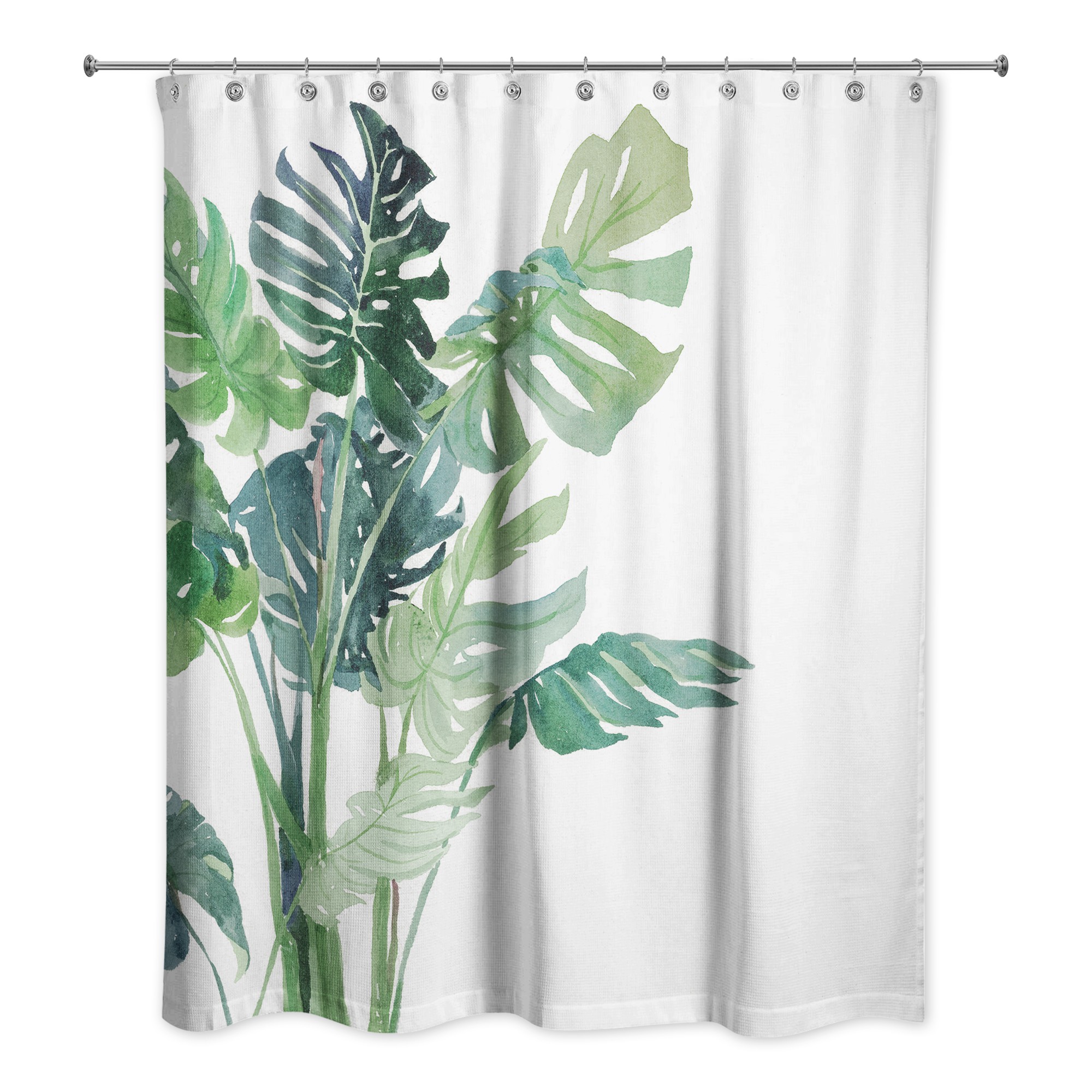 Houseplant Print  Shower Curtain