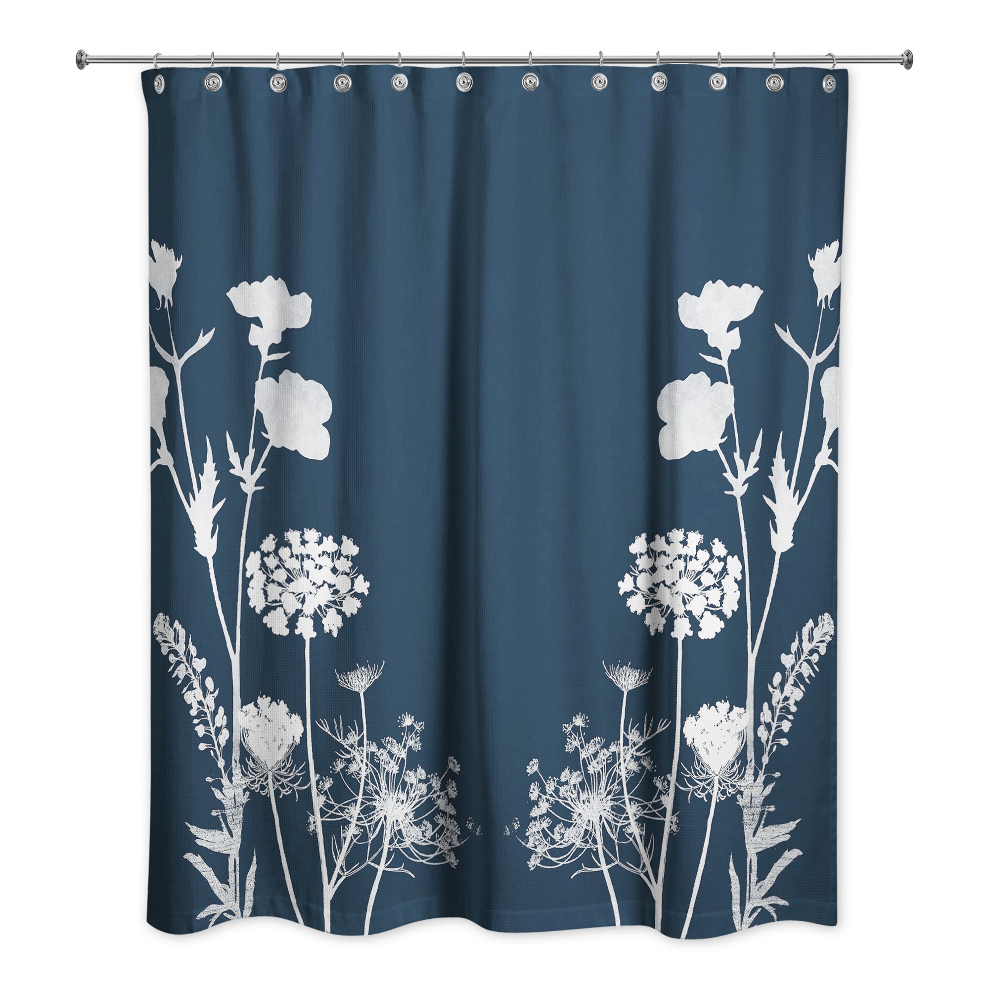 Plant Silhouettes  Shower Curtain