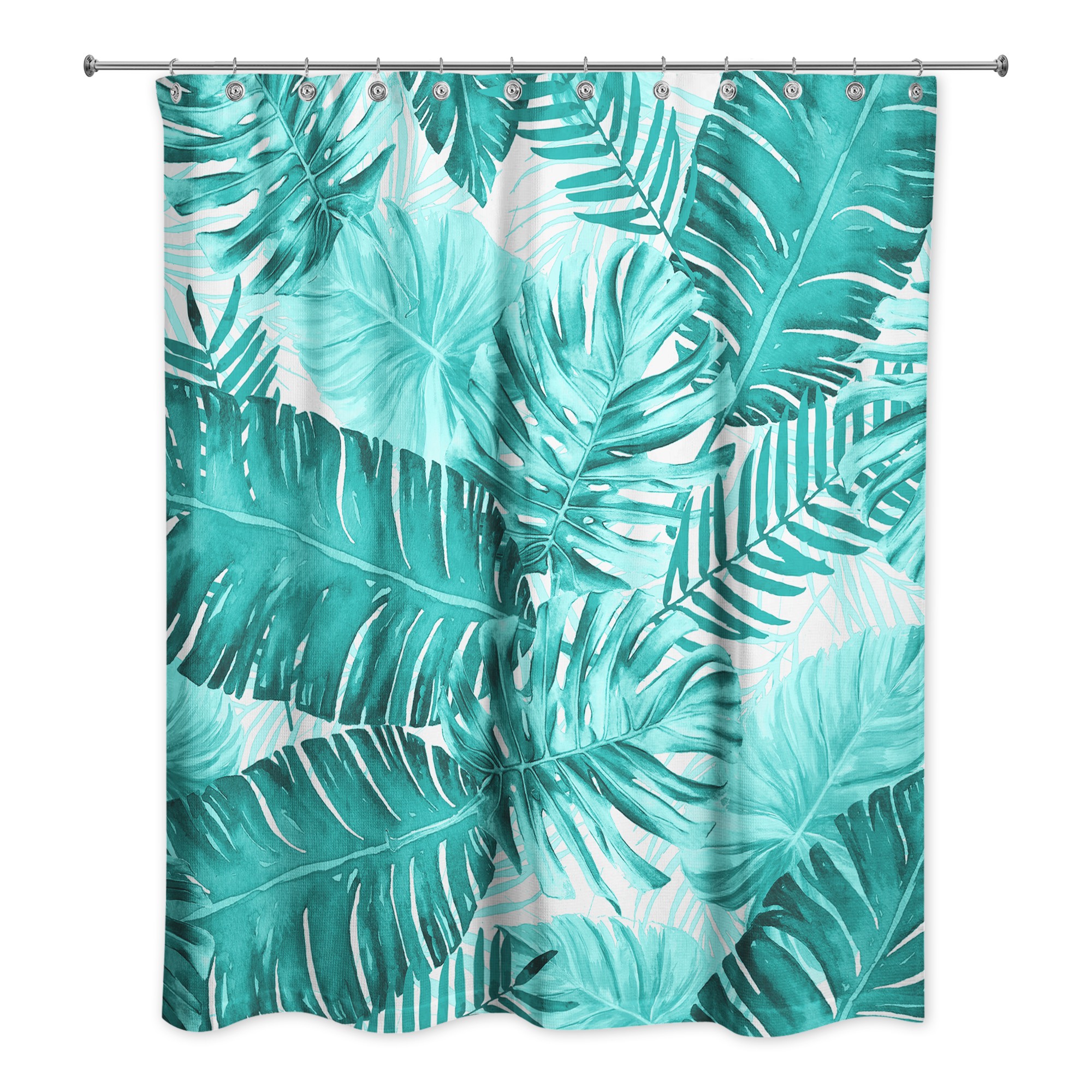 Palm Leaf Pattern  Shower Curtain