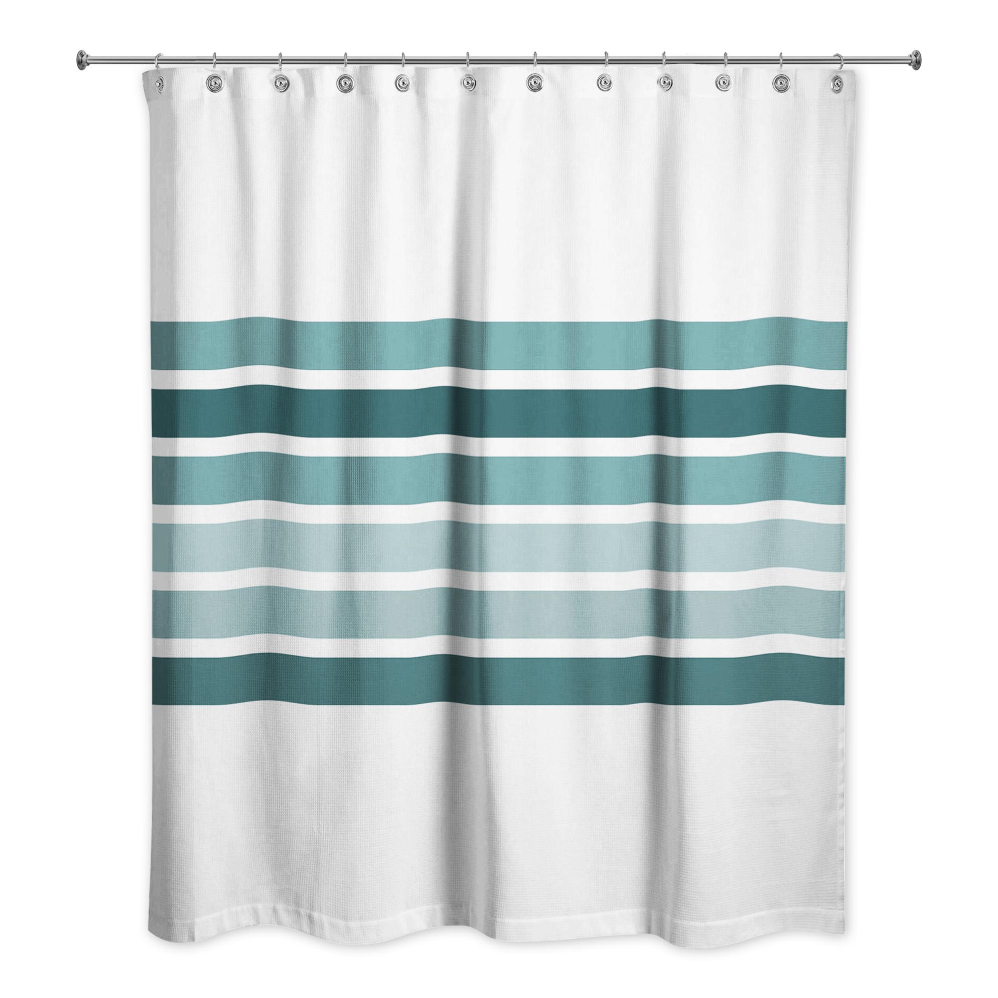 Gradient Stripes  Shower Curtain