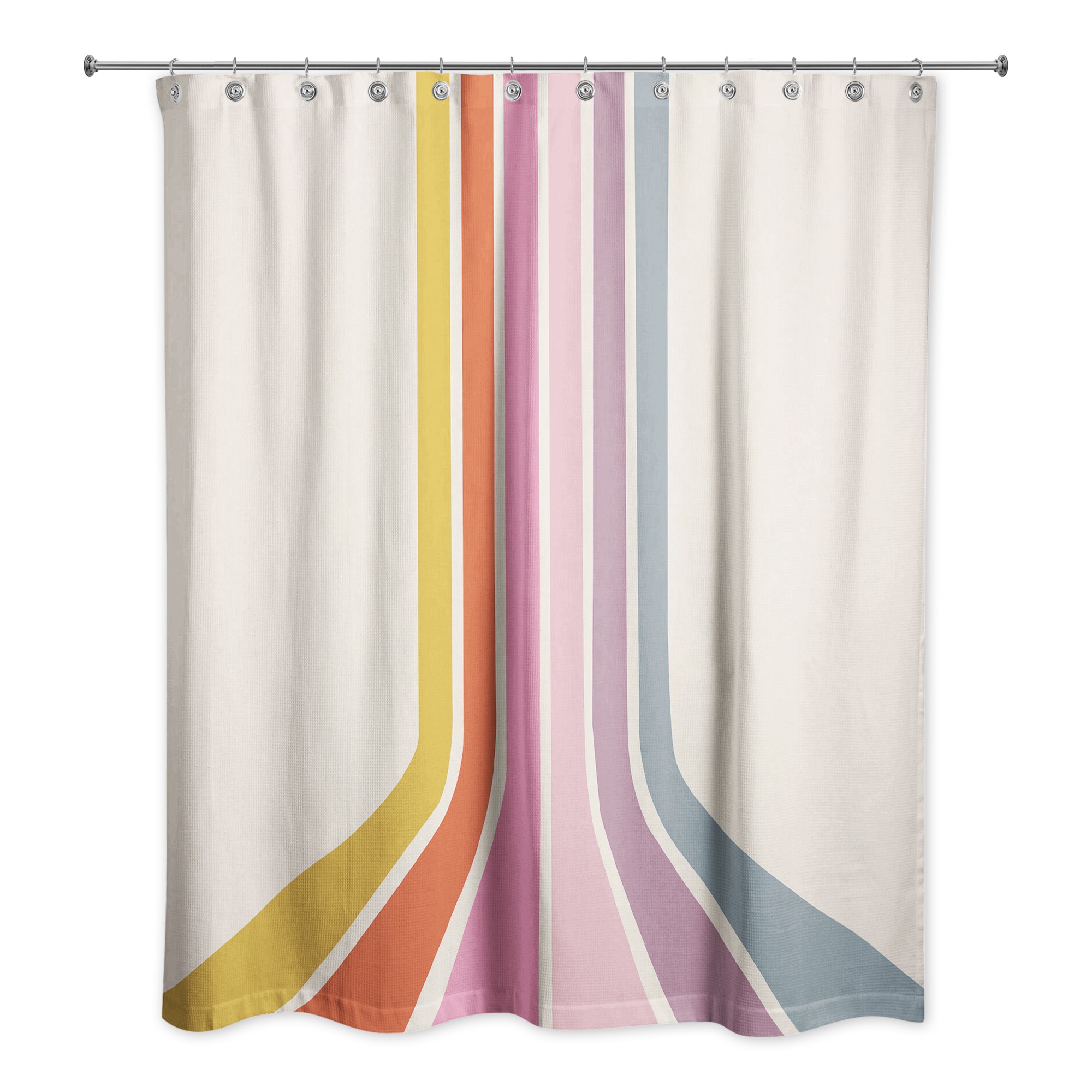 Retro Stripes  Shower Curtain