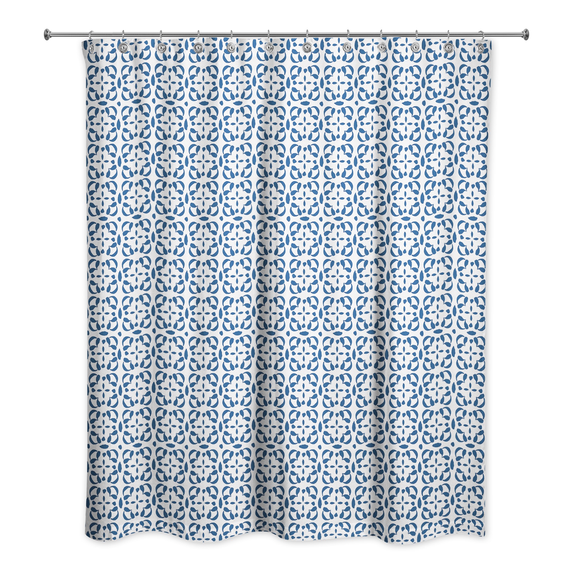 Cross Tile Pattern  Shower Curtain