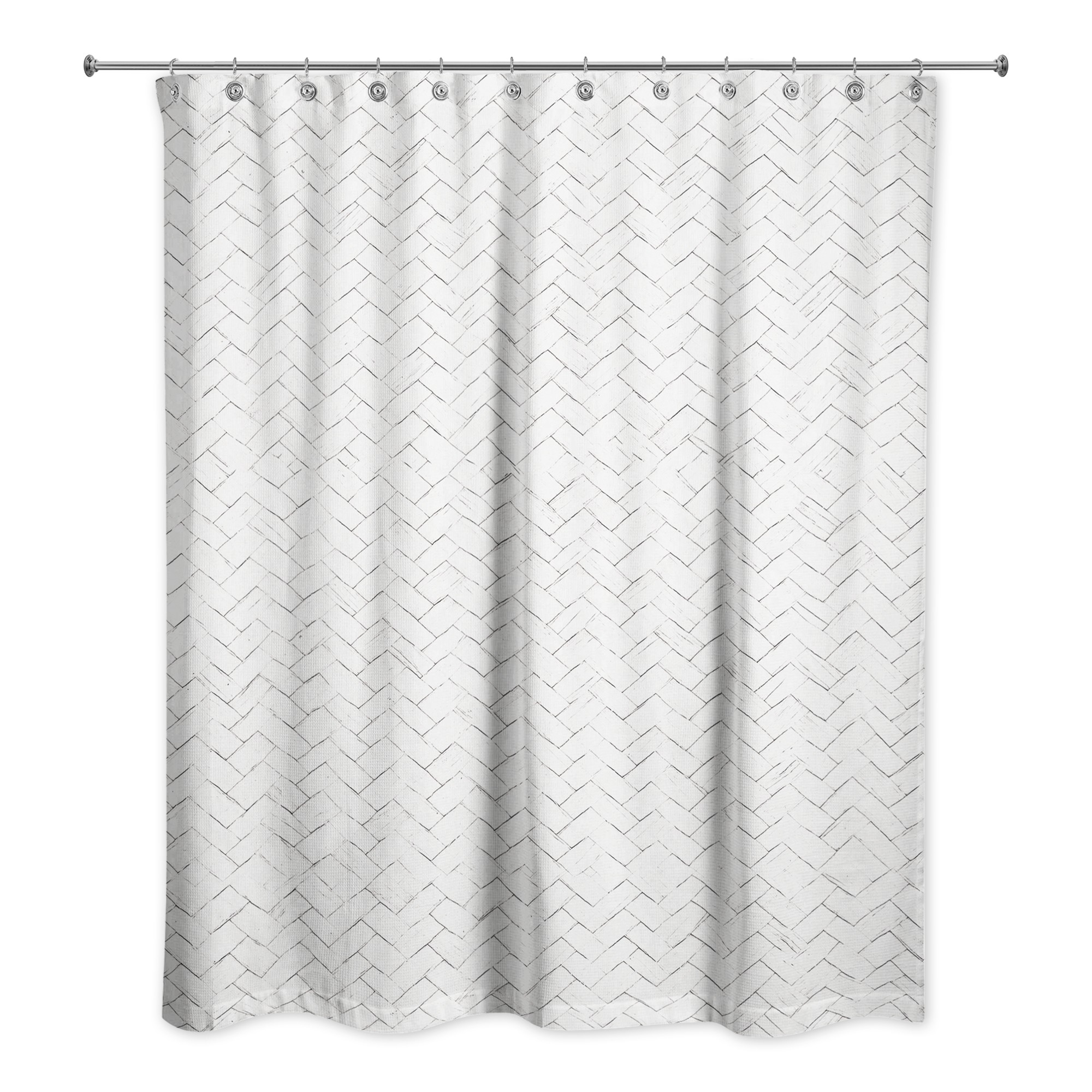Woven Texture  Shower Curtain