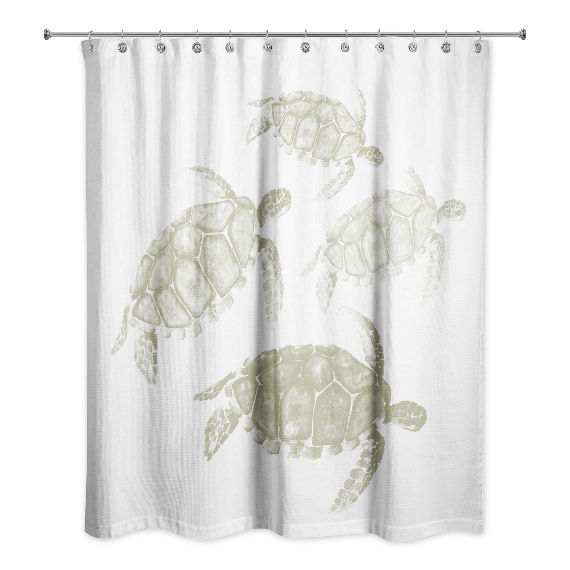 Sea Turtle Team  Shower Curtain