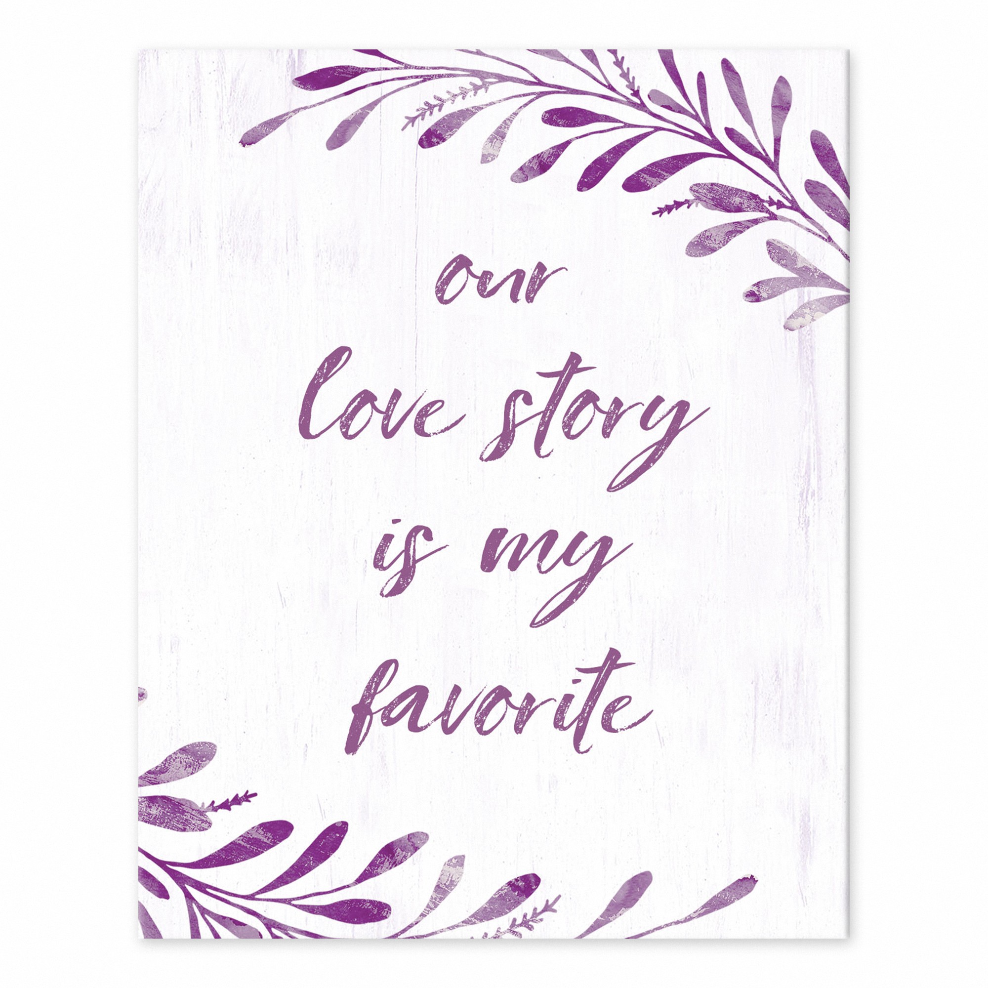 Favorite Love Story 10 8x10 Tabletop Canvas