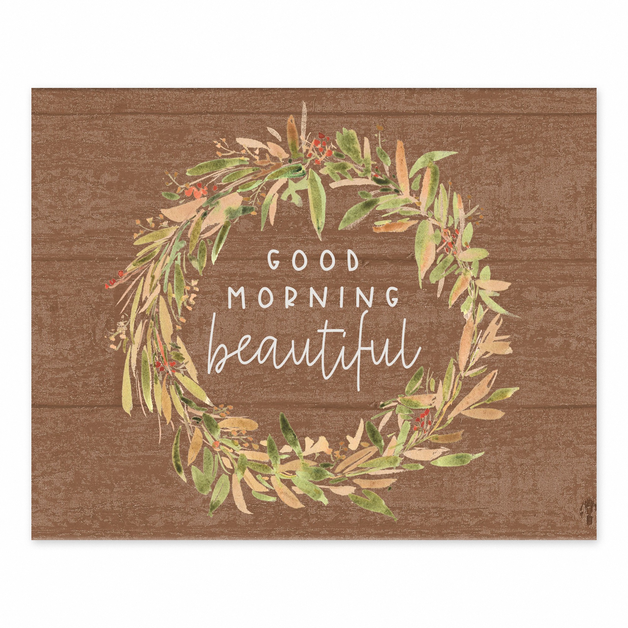 Good Morning Beautiful 10 10x8 Tabletop Canvas