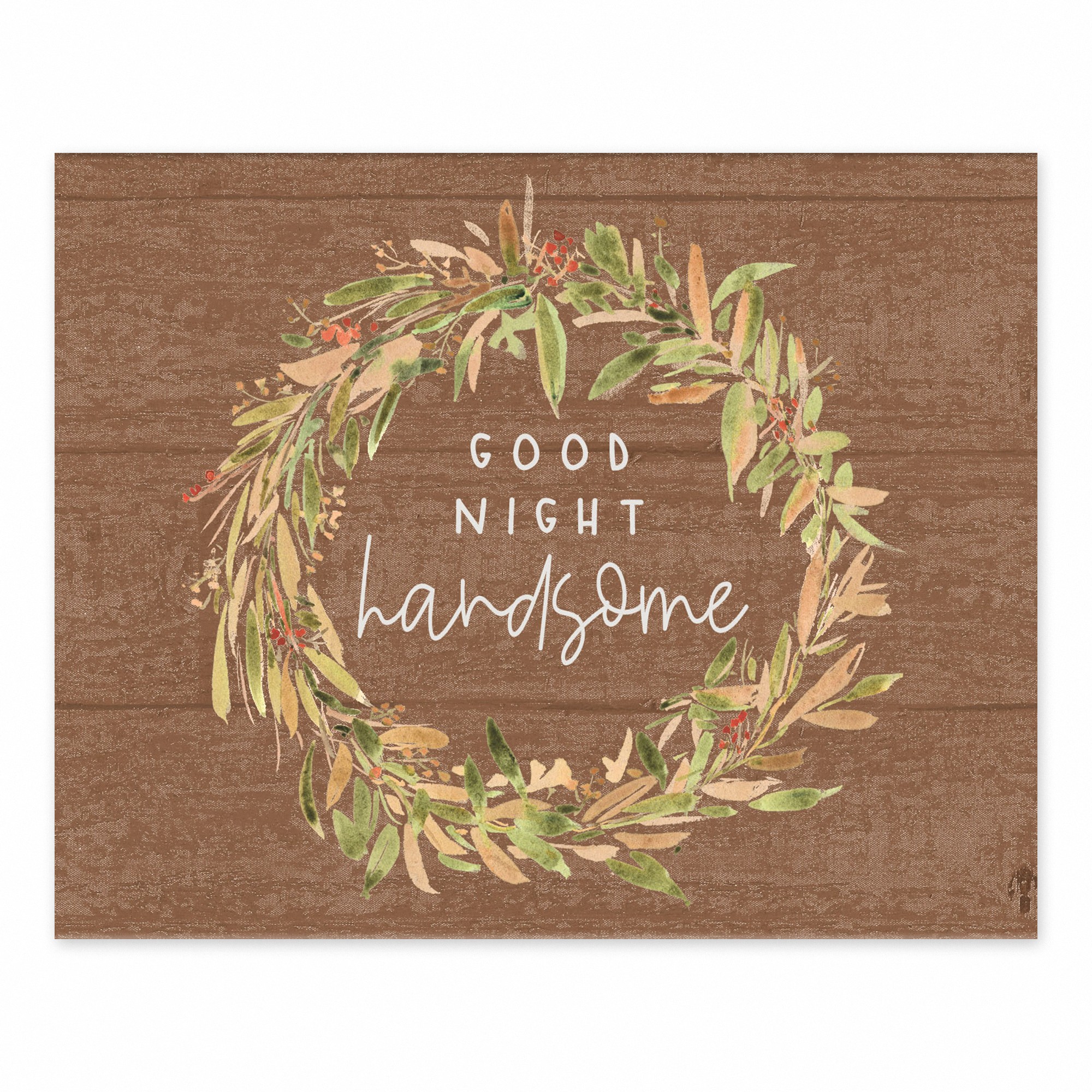 Good Night Handsome 10 10x8 Tabletop Canvas