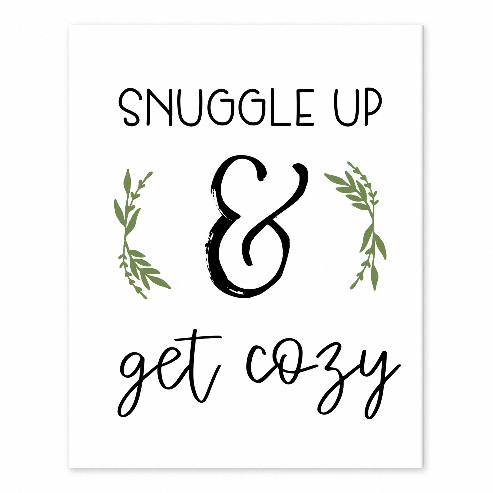 Snuggle Up Get Cozy 10 8x10 Tabletop Canvas