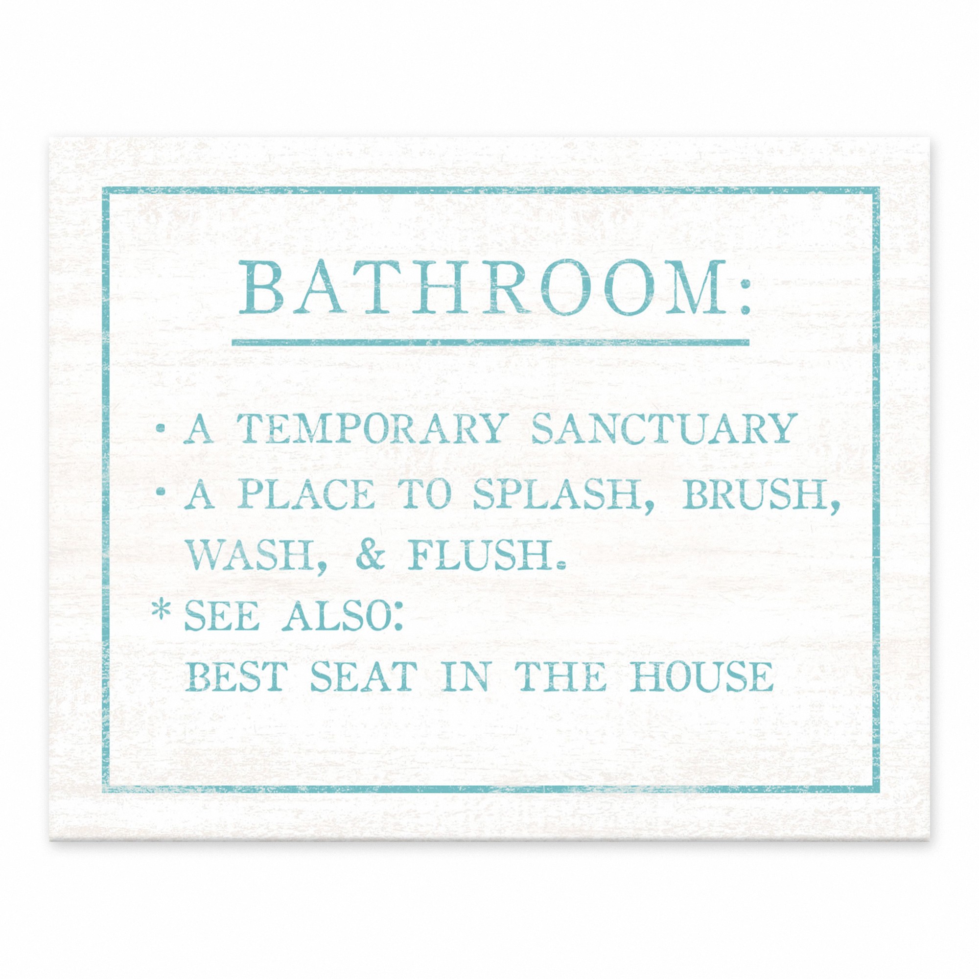 Bathroom Definition  Wall Art