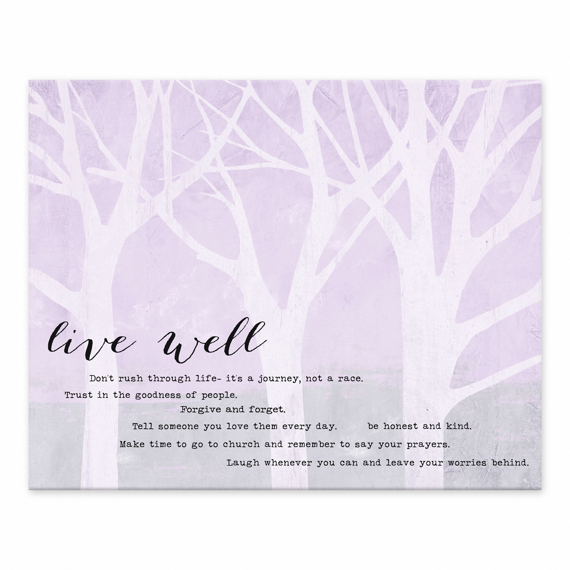 Live Well  Wall Art