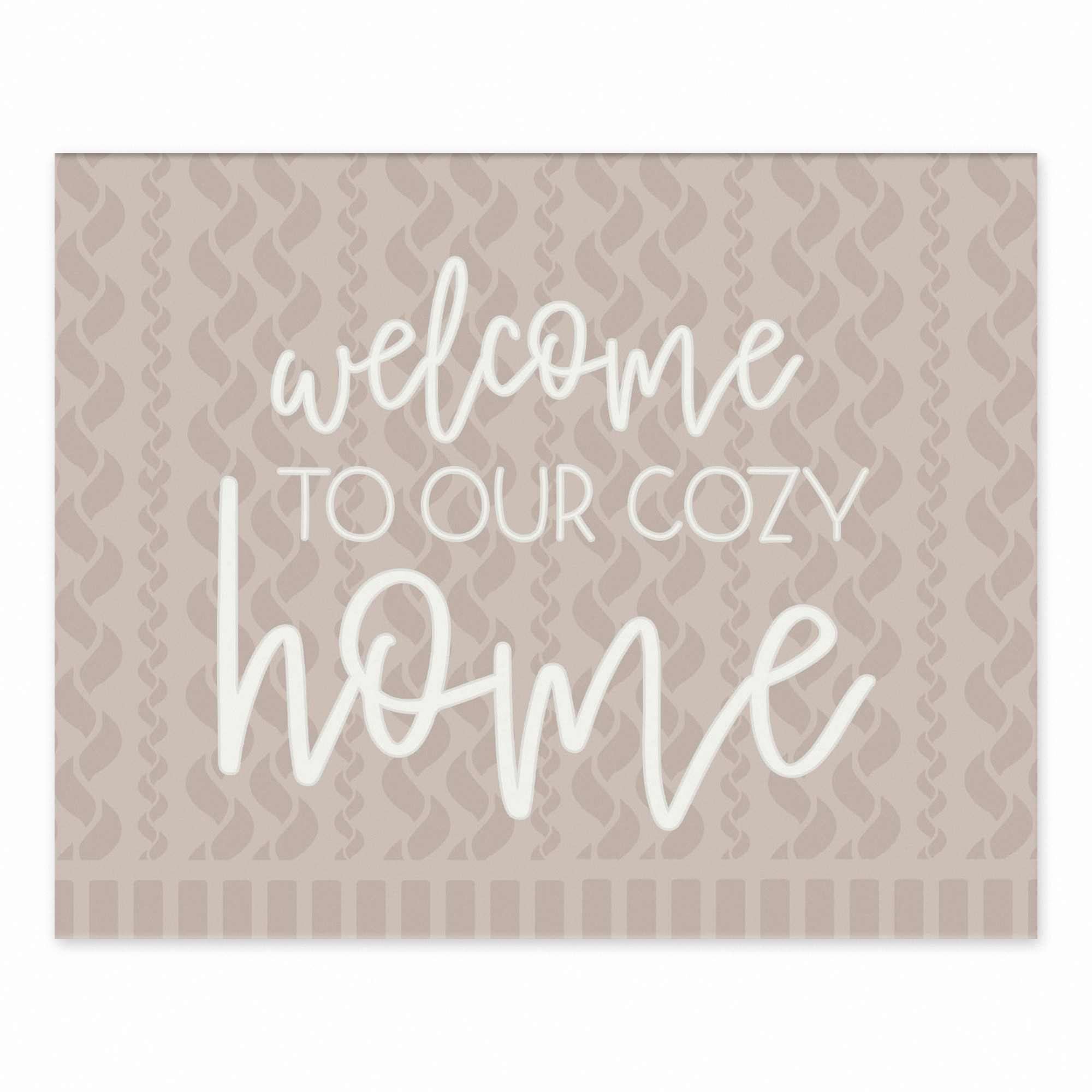 Welcome Cozy Home 10 10x8 Tabletop Canvas