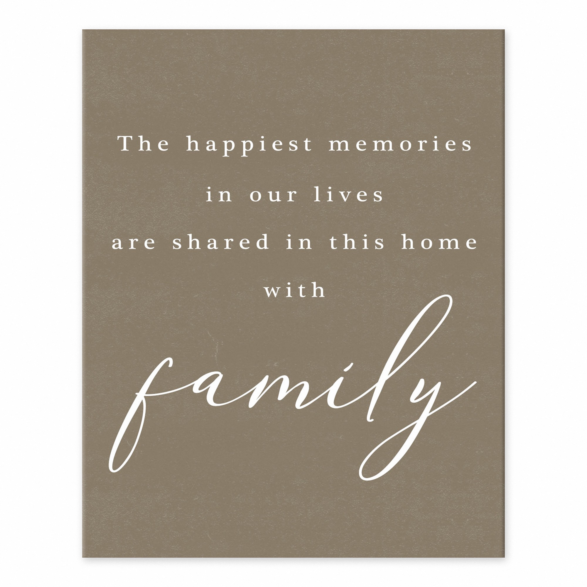 Family Happy Memories 10 8x10 Tabletop Canvas