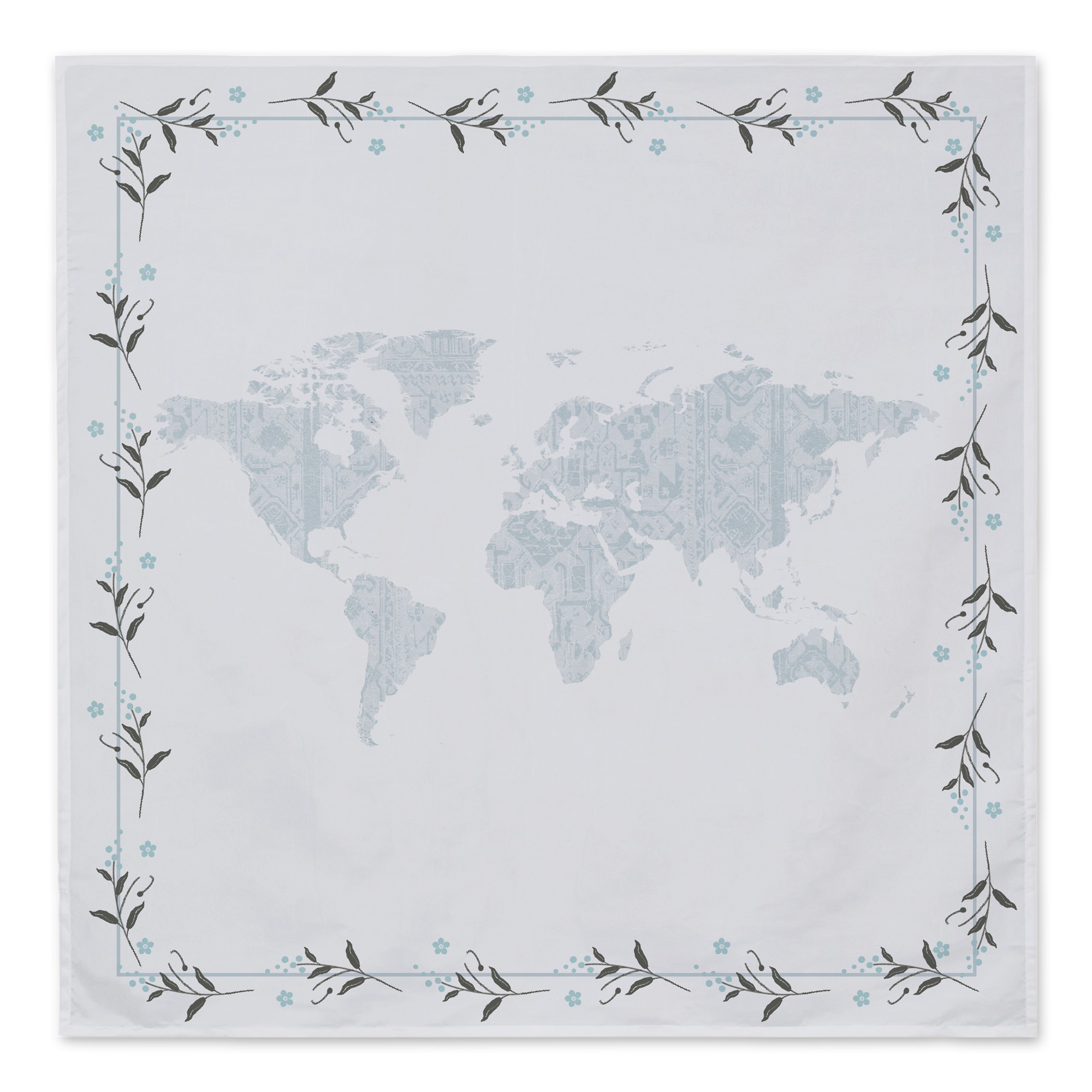 Boho Map 20 57x57 Tapestry