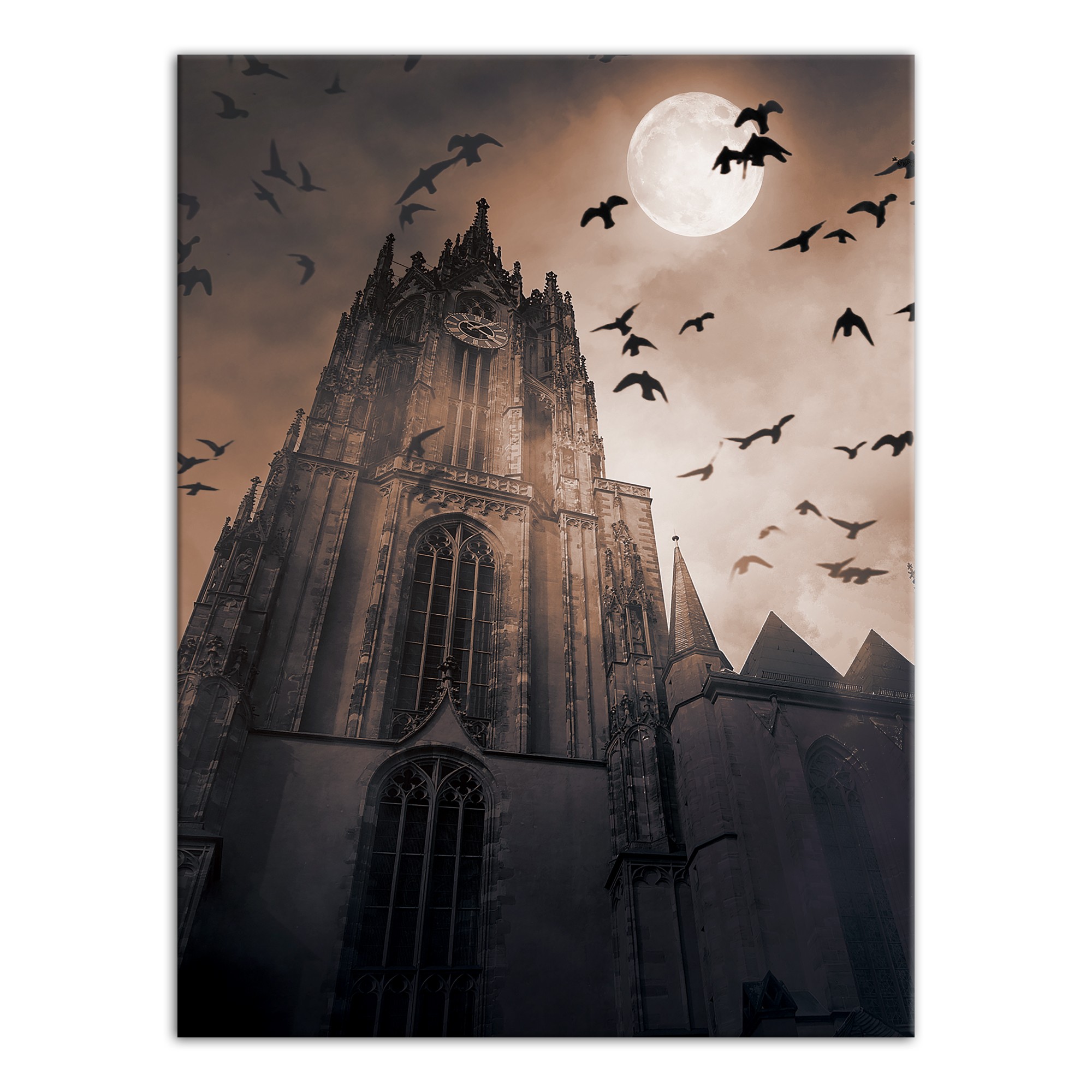 Haunted Castle Tower 18x24 Canvas Wall Art
