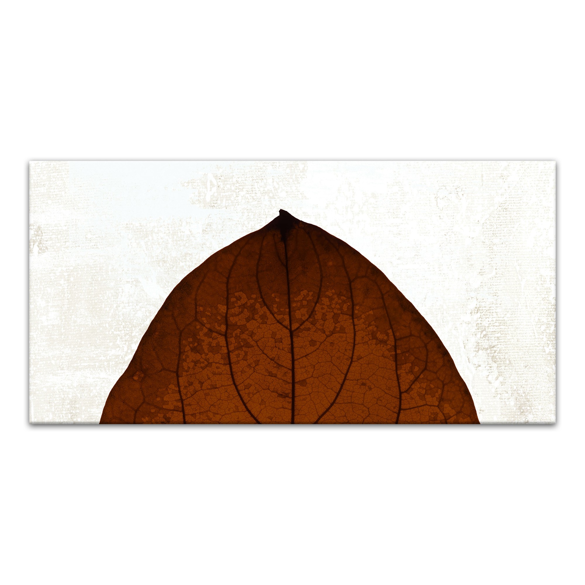 Split Fall Leaf Top 10x20 Canvas Wall Art