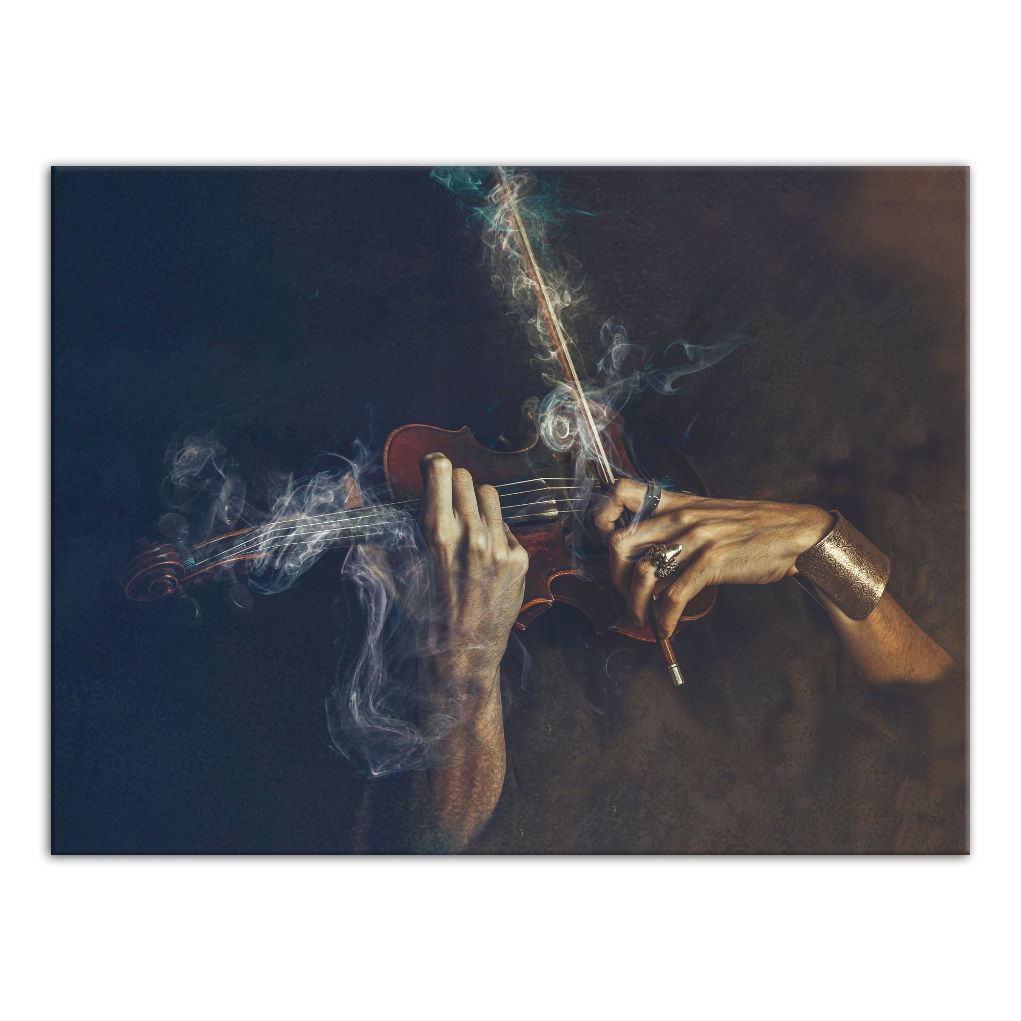 Creepy Violen Hands 30x40 Canvas Wall Art
