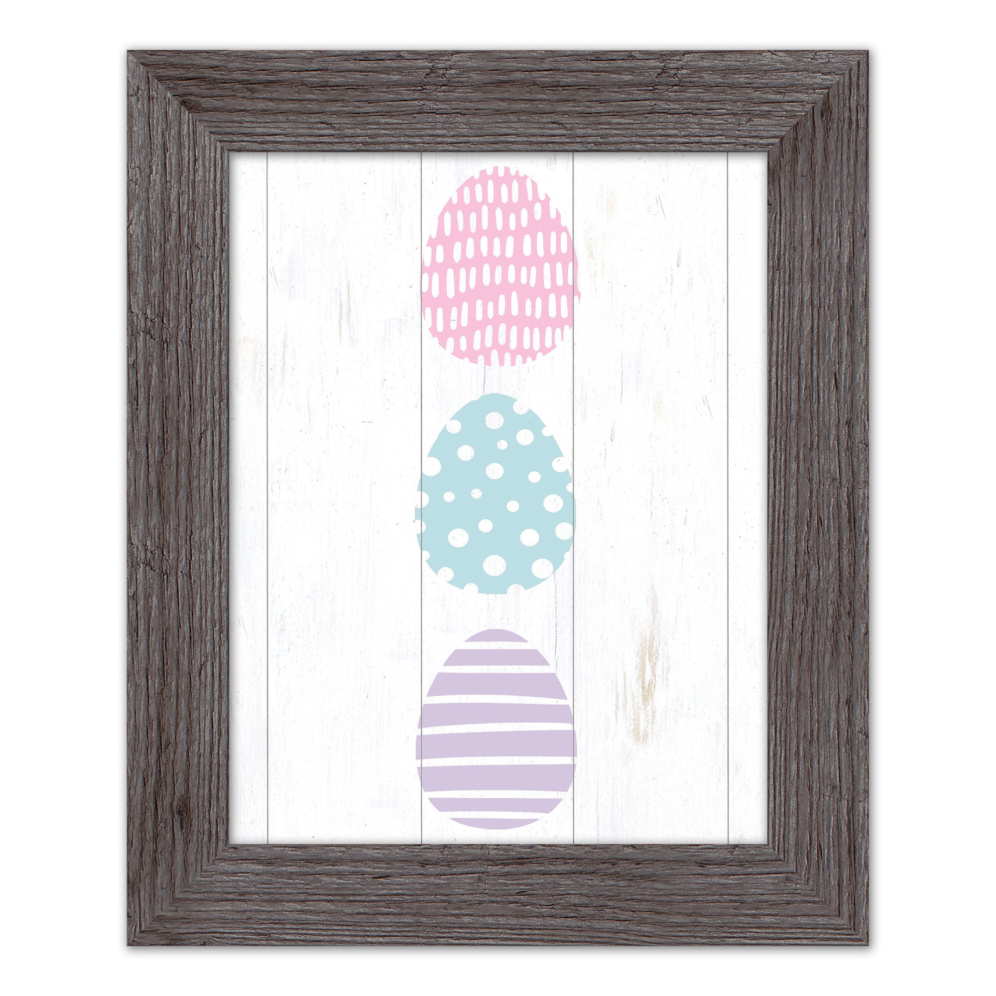 Tri Eggs 1 11x14 Western Gray Framed Print