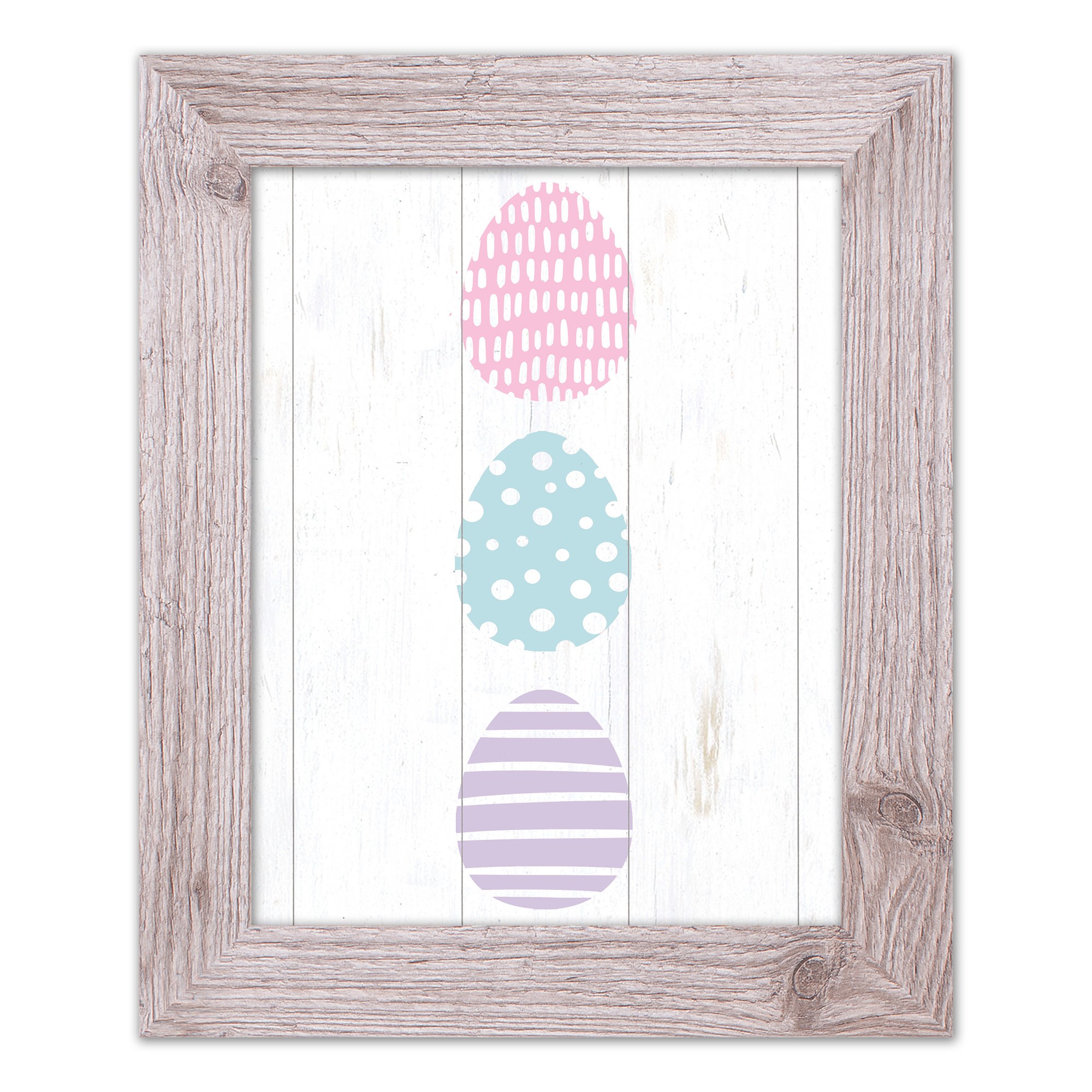 Tri Eggs 2 11x14 Western White Framed Print