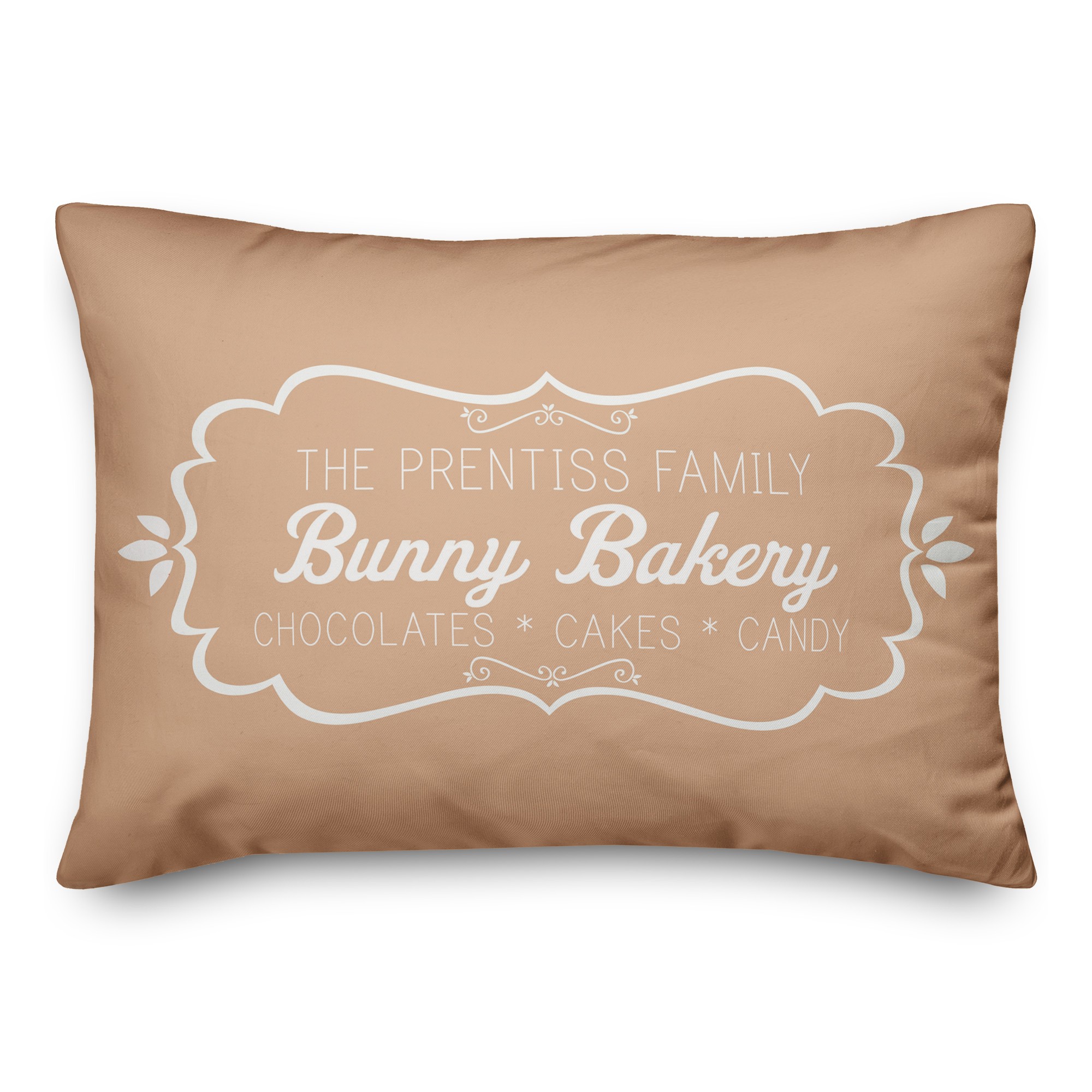 Bunny Bakery 2 Personalized 14x20 Indoor / Outdoor Pillow