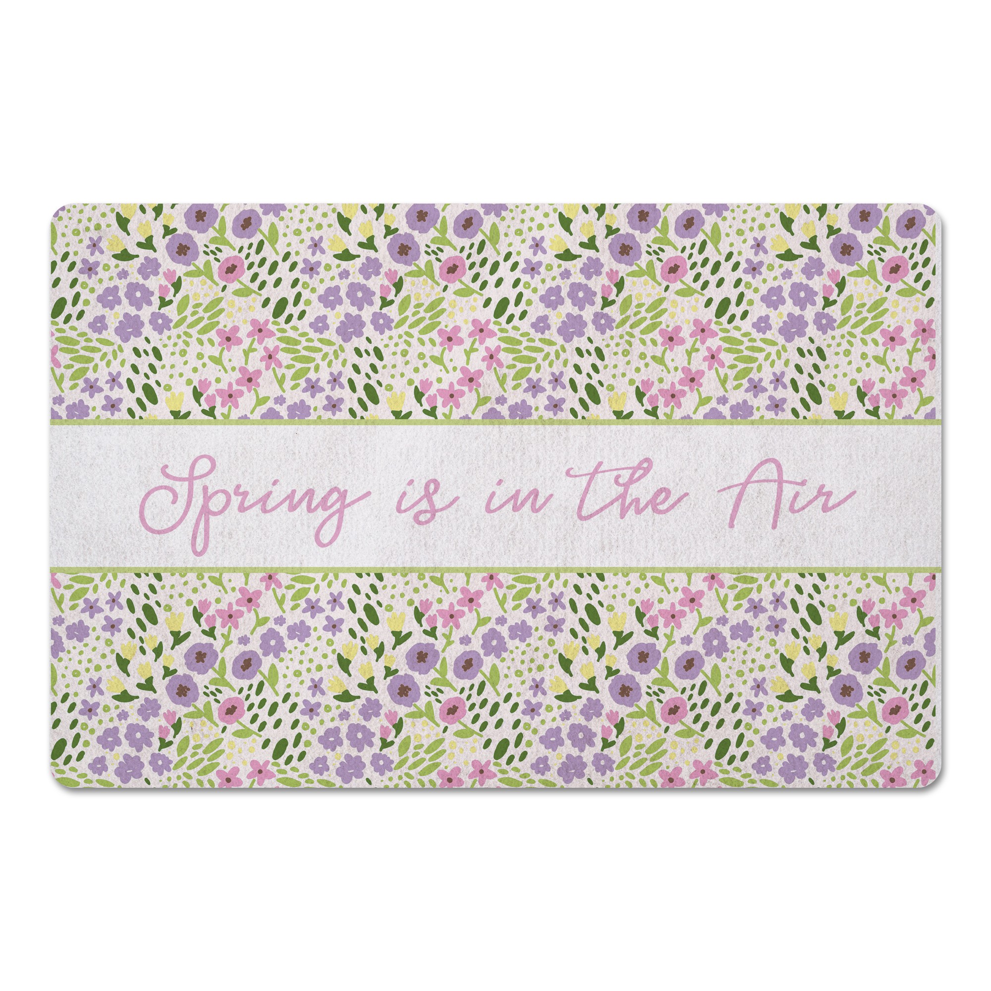 Whimsical Spring Floral 3 27x18 Floor Mat
