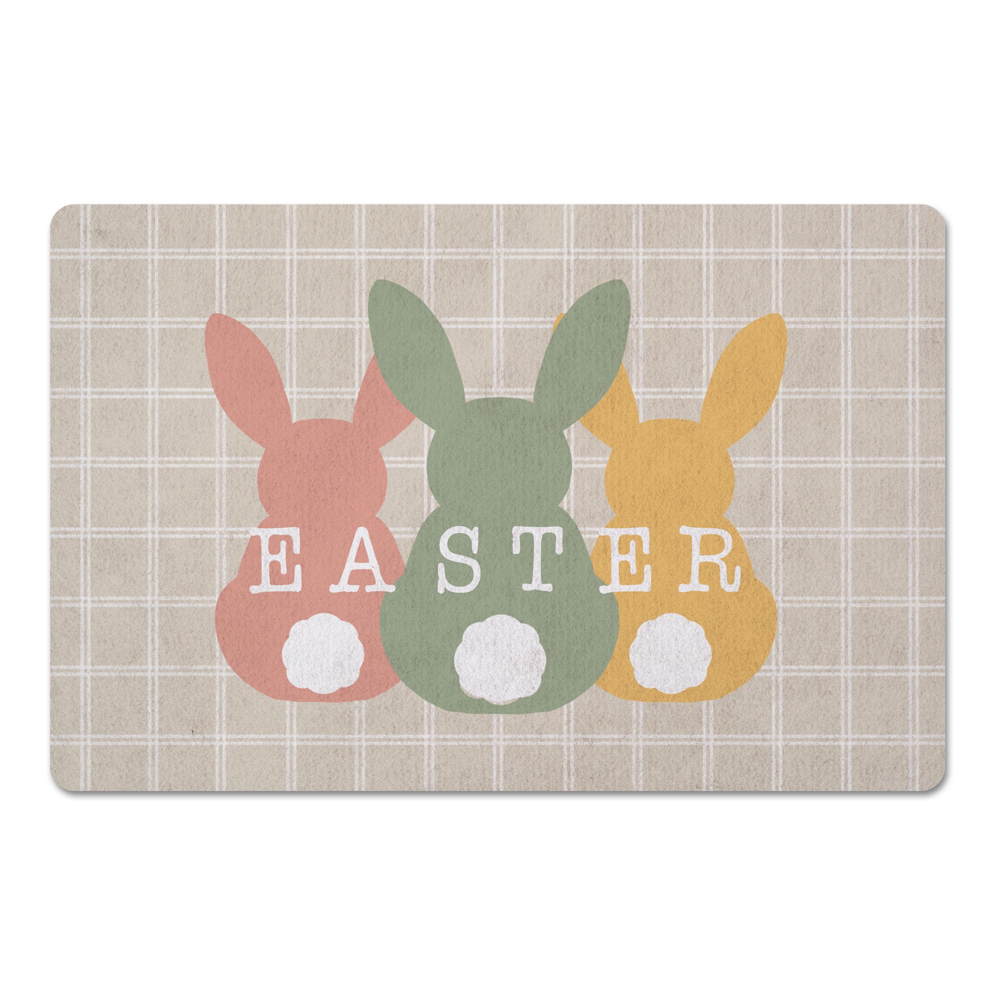 Easter Bunny Lineup 3 27x18 Floor Mat