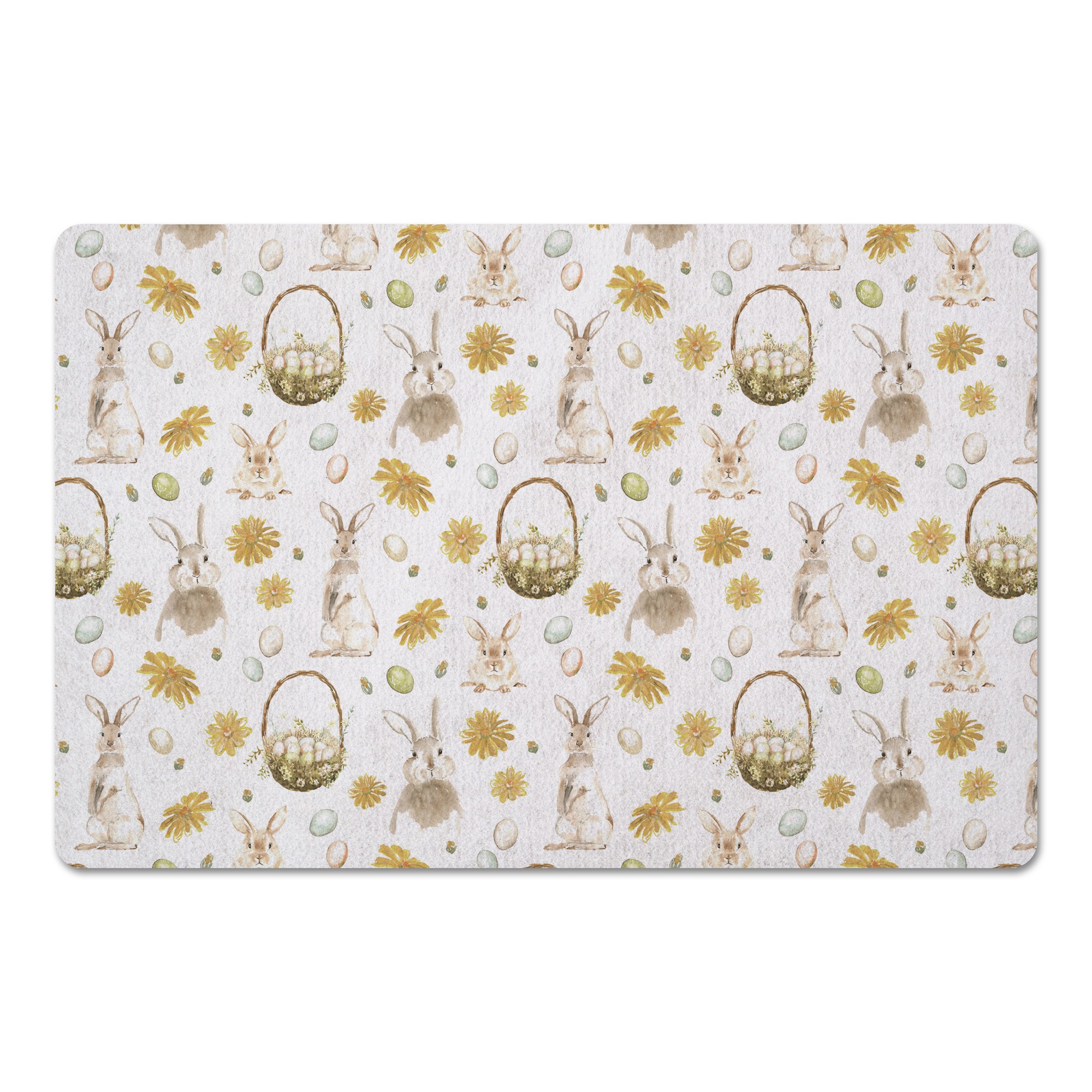 Easter Greetings Pattern Mat 27x18 Floor Mat