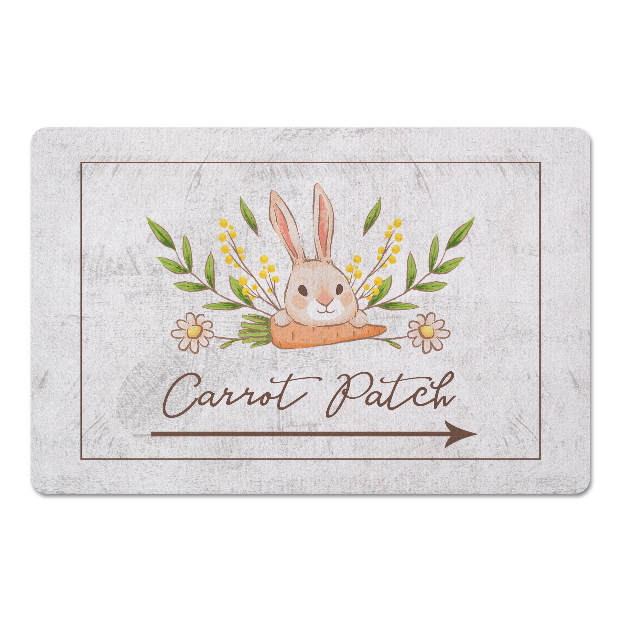 Bunny And Carrot Mat 27x18 Floor Mat