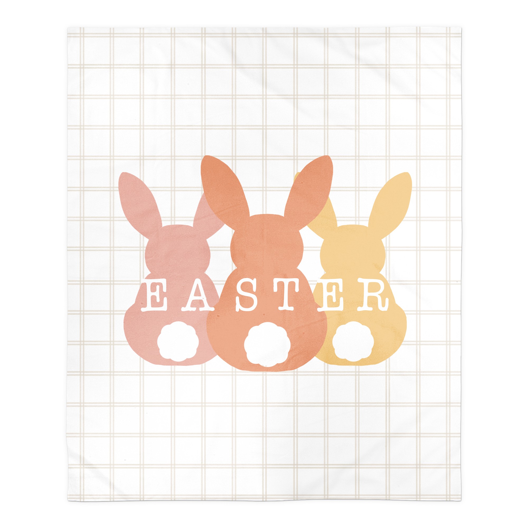 Easter Bunny Lineup Blanket 50x60 Sherpa Fleece Blanket