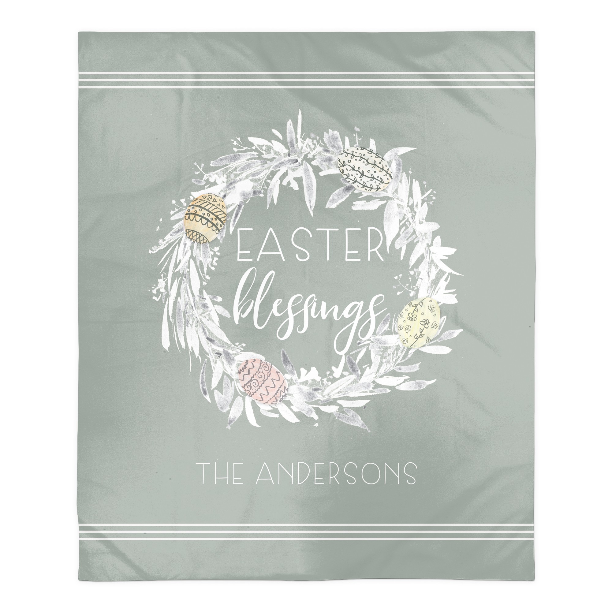 Easter Blessings Blanket Personalized 50x60 Sherpa Fleece Blanket