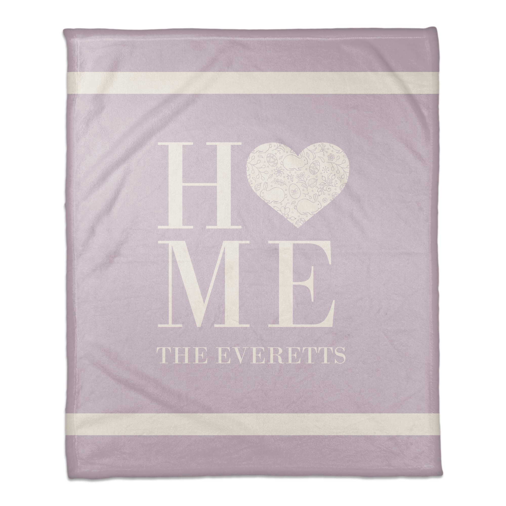 Home Heart Easter Blanket Personalized 50x60 Sherpa Fleece Blanket