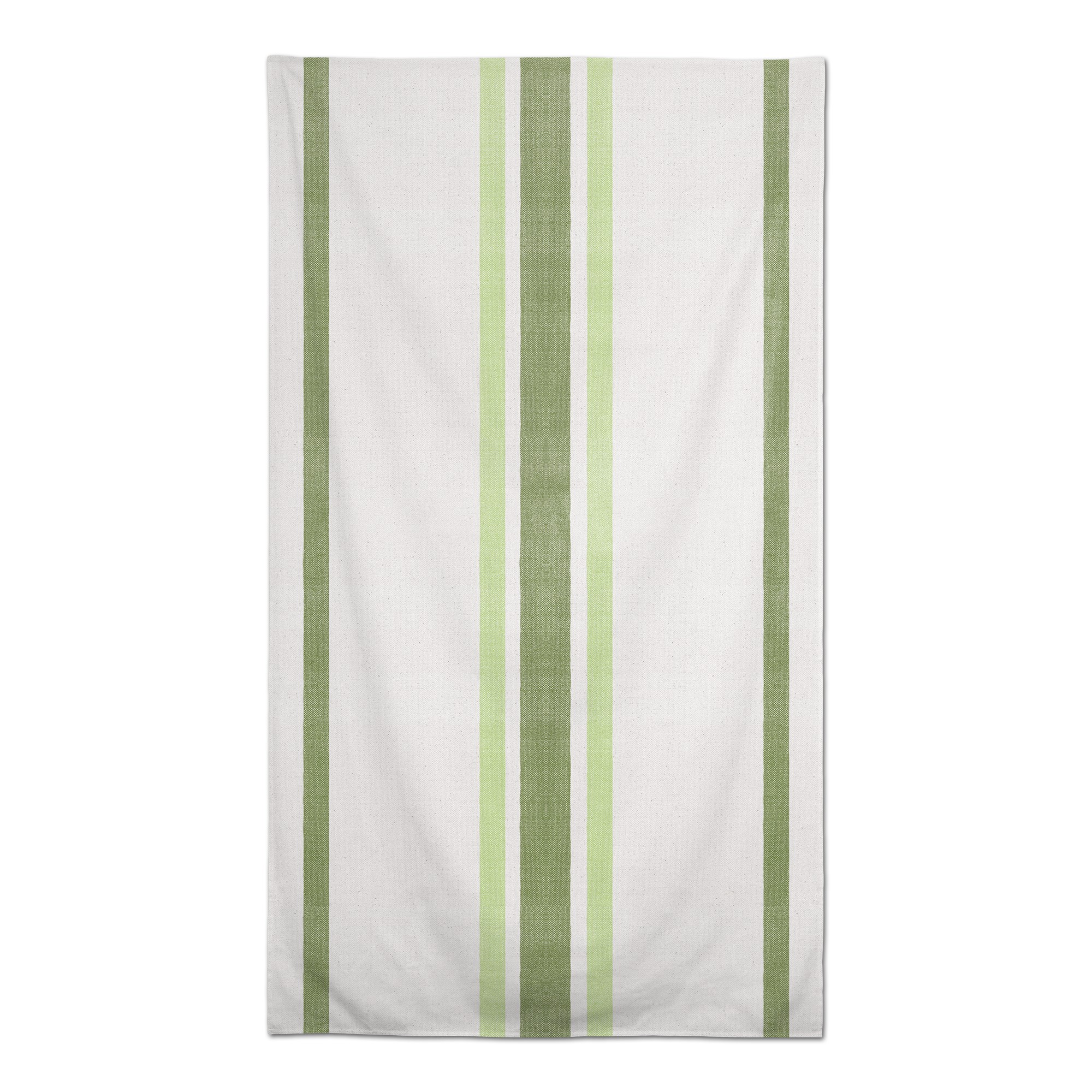 Green Market Stripes 2 58x102 Tablecloth