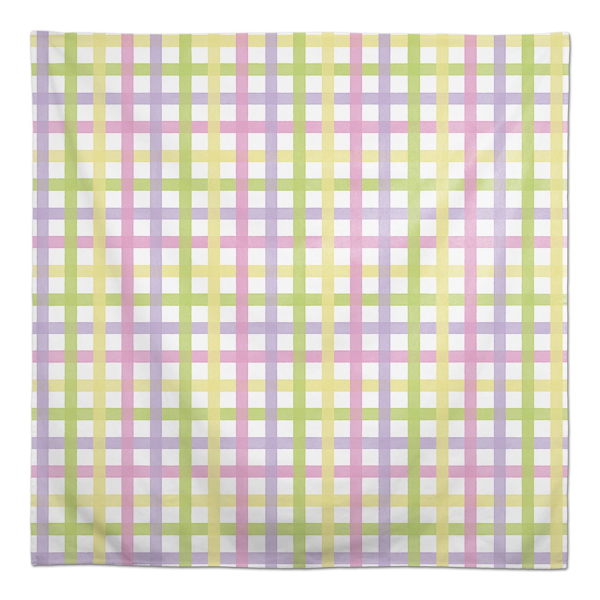 Pastel Plaid 1 58x58 Tablecloth