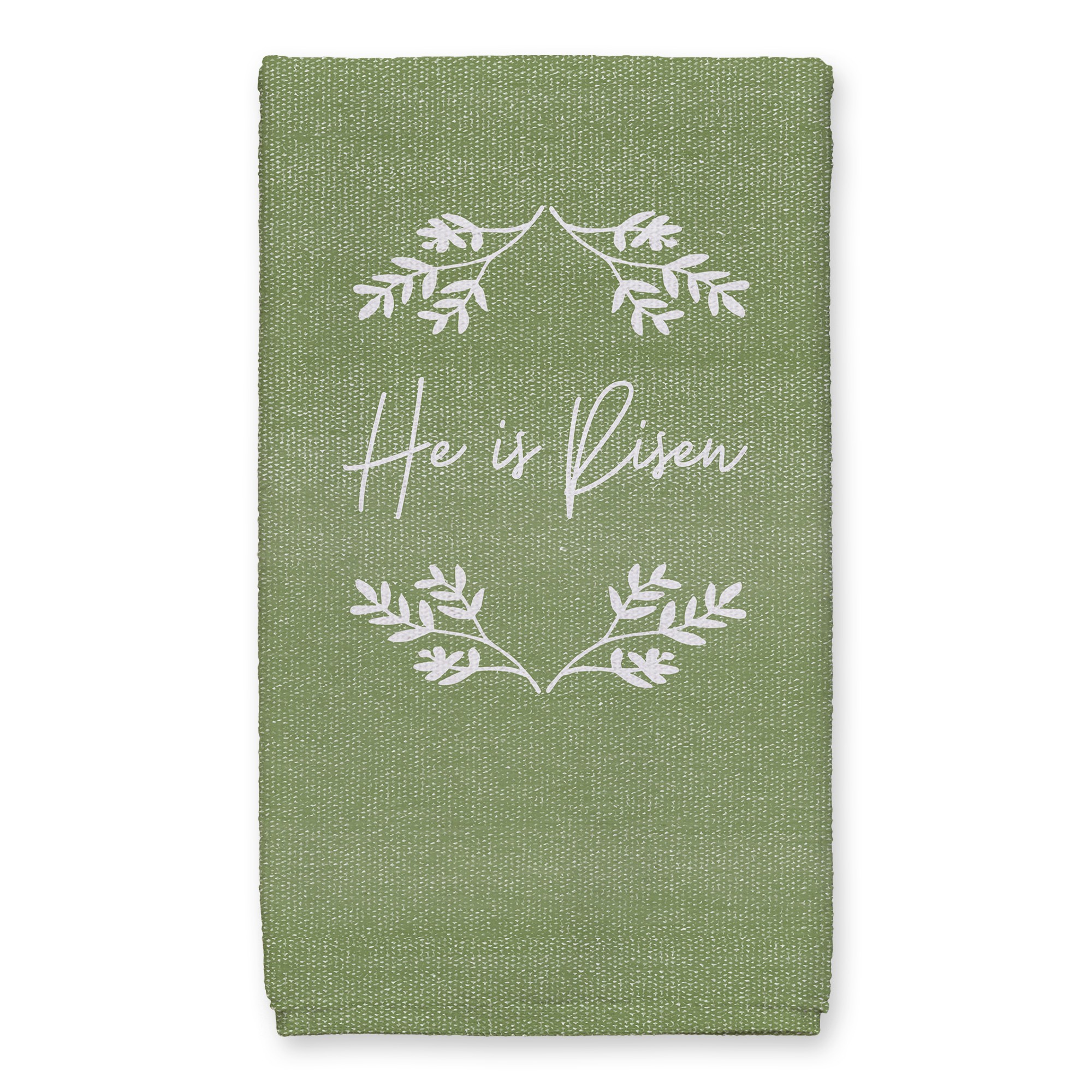 Green Market Stripes Tea Towel 16x25 Towel