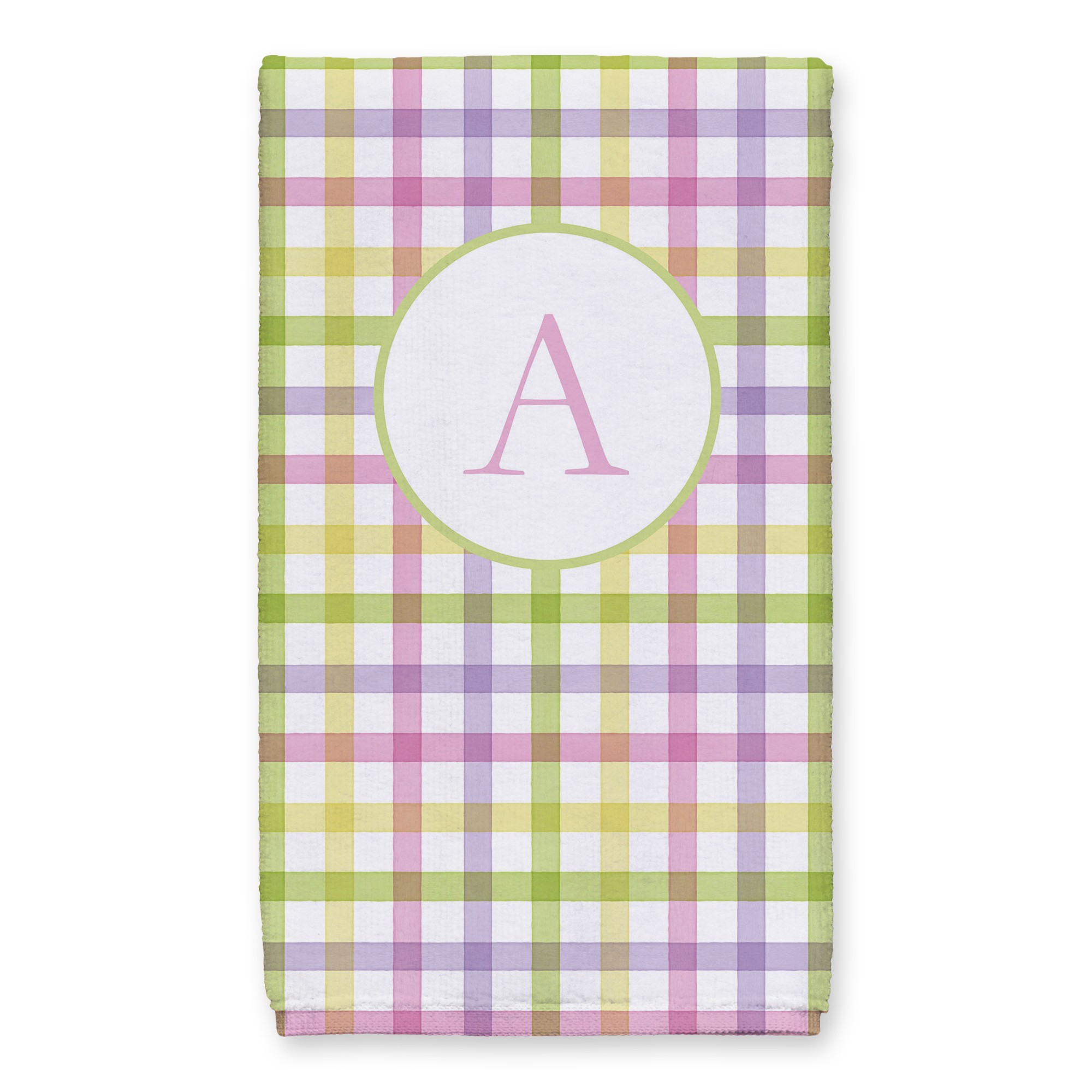 Pastel Plaid Towel Personalized 16x25 Towel