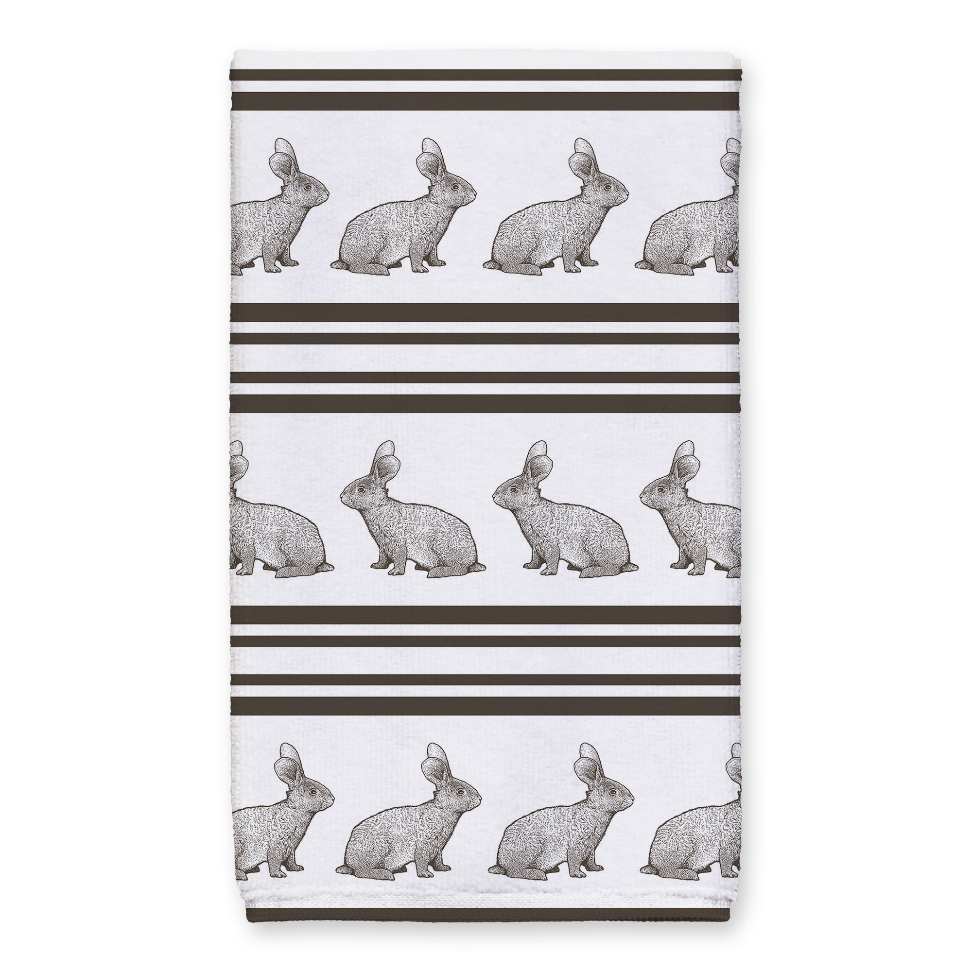 Bunny Stripes Pattern Towel 16x25 Towel