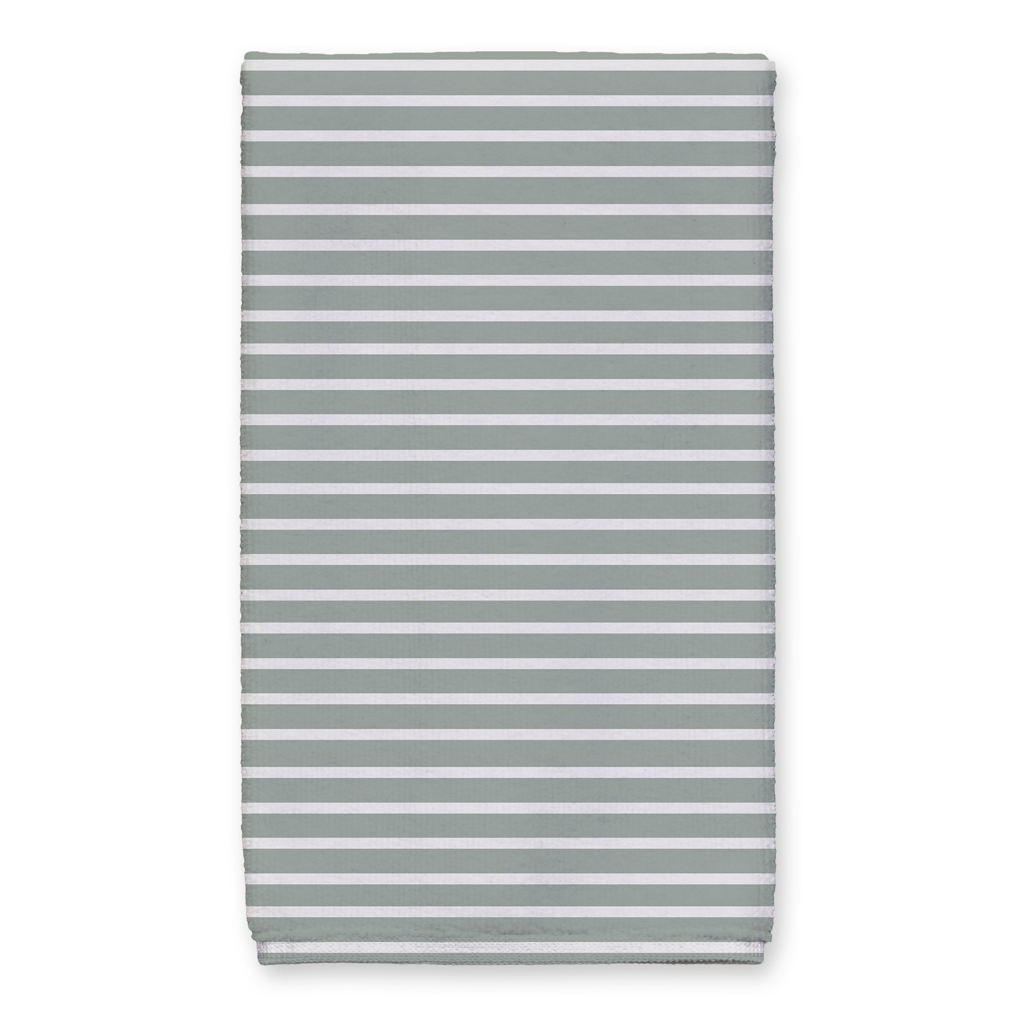 White Stripes On Sage Towel 16x25 Towel