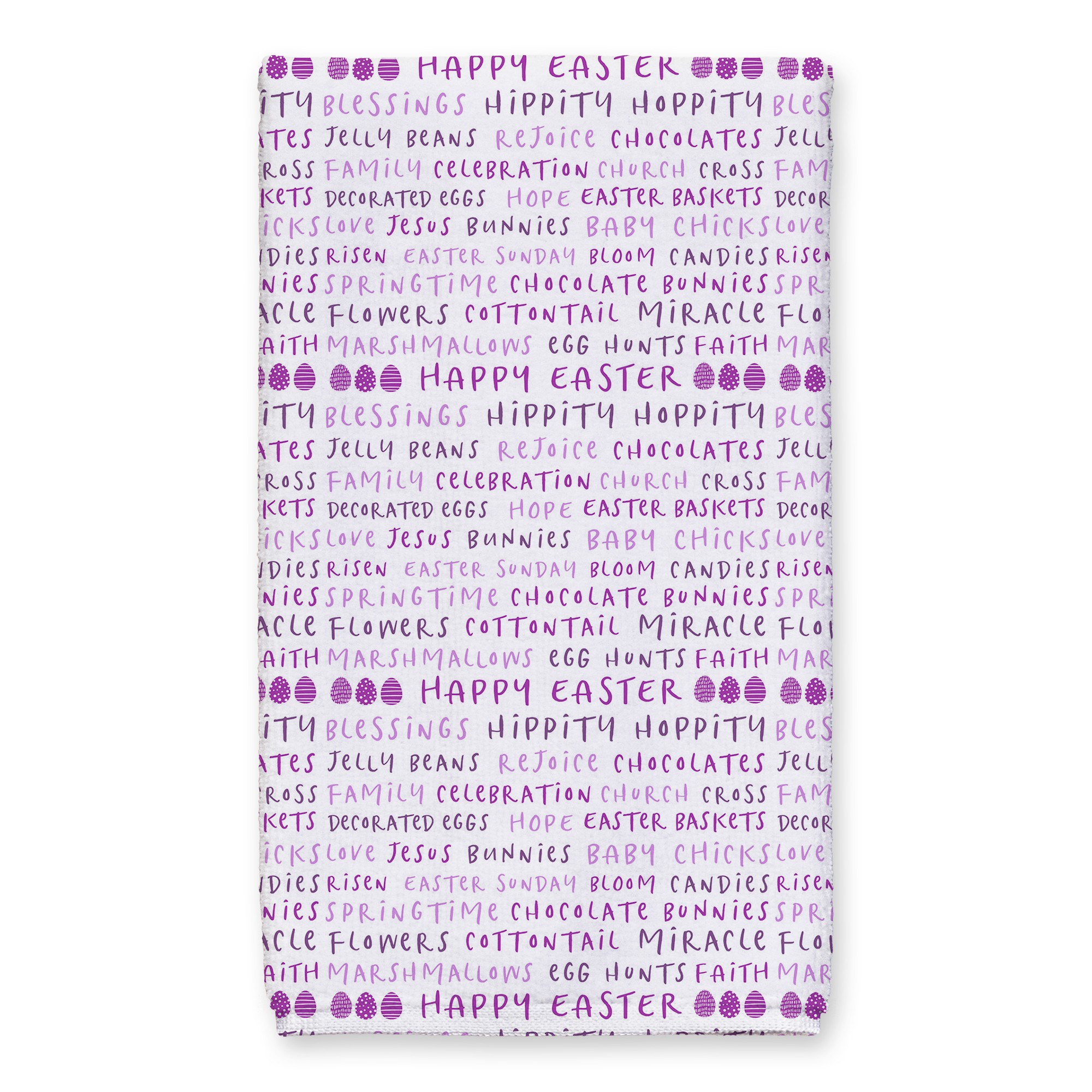 Easter Stuff Purples Towel 16x25 Towel