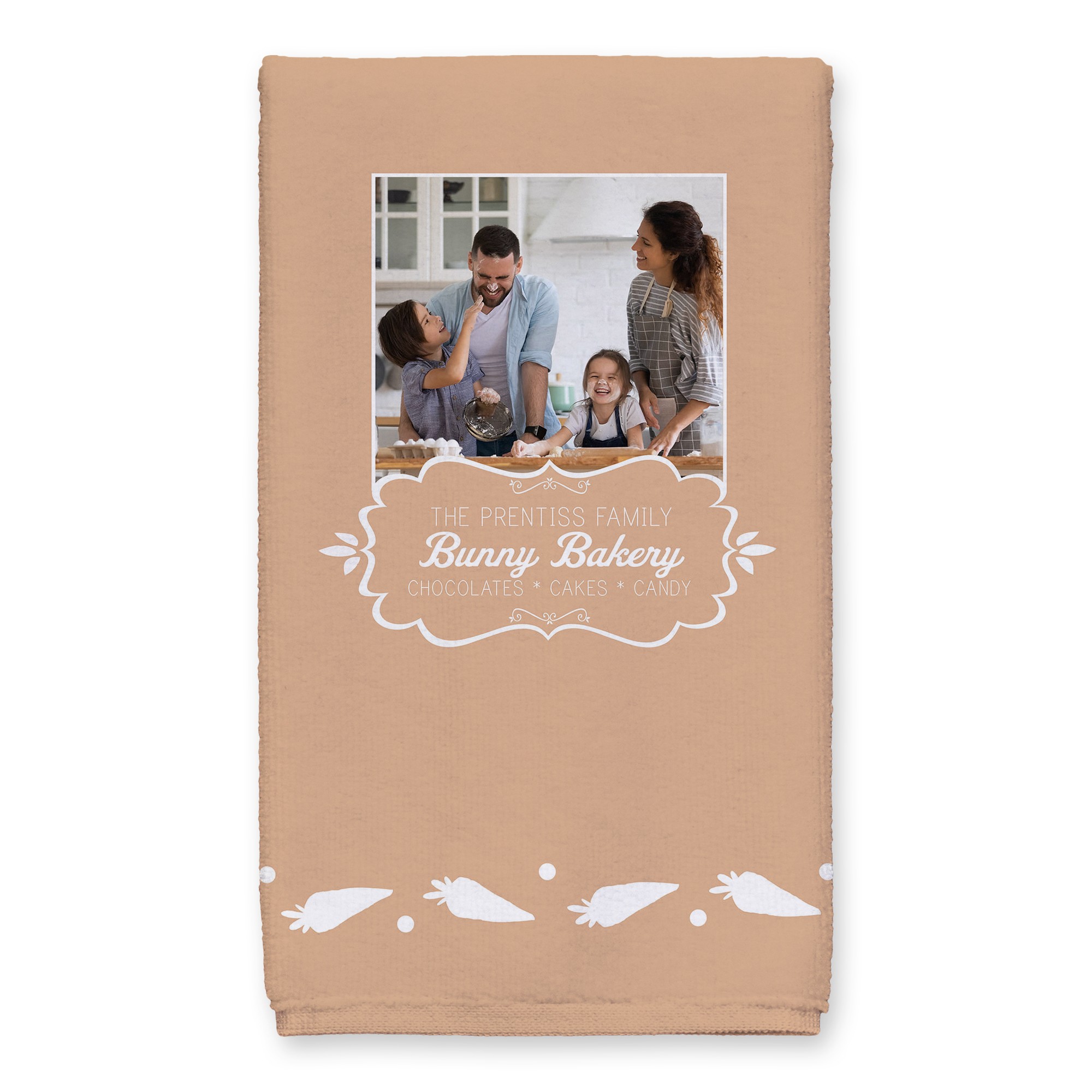 Bunny Bakery Towel Personalized 16x25 Towel