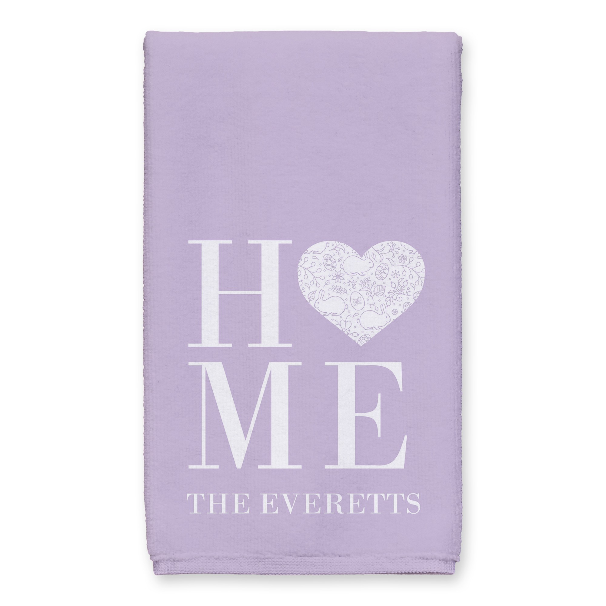 Home Heart Towel Personalized 16x25 Towel