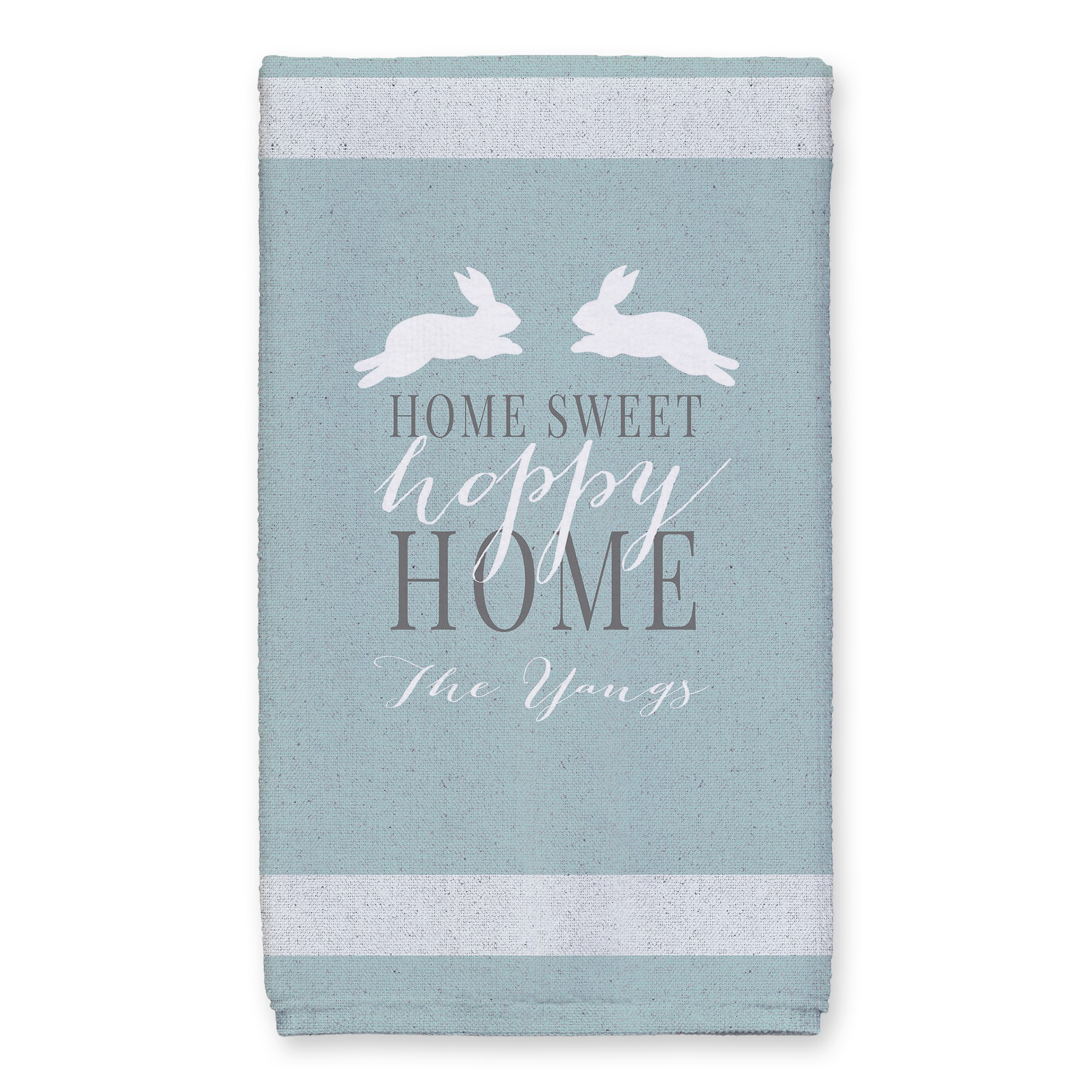 Home Hoppy Home Towel Personalized 16x25 Towel