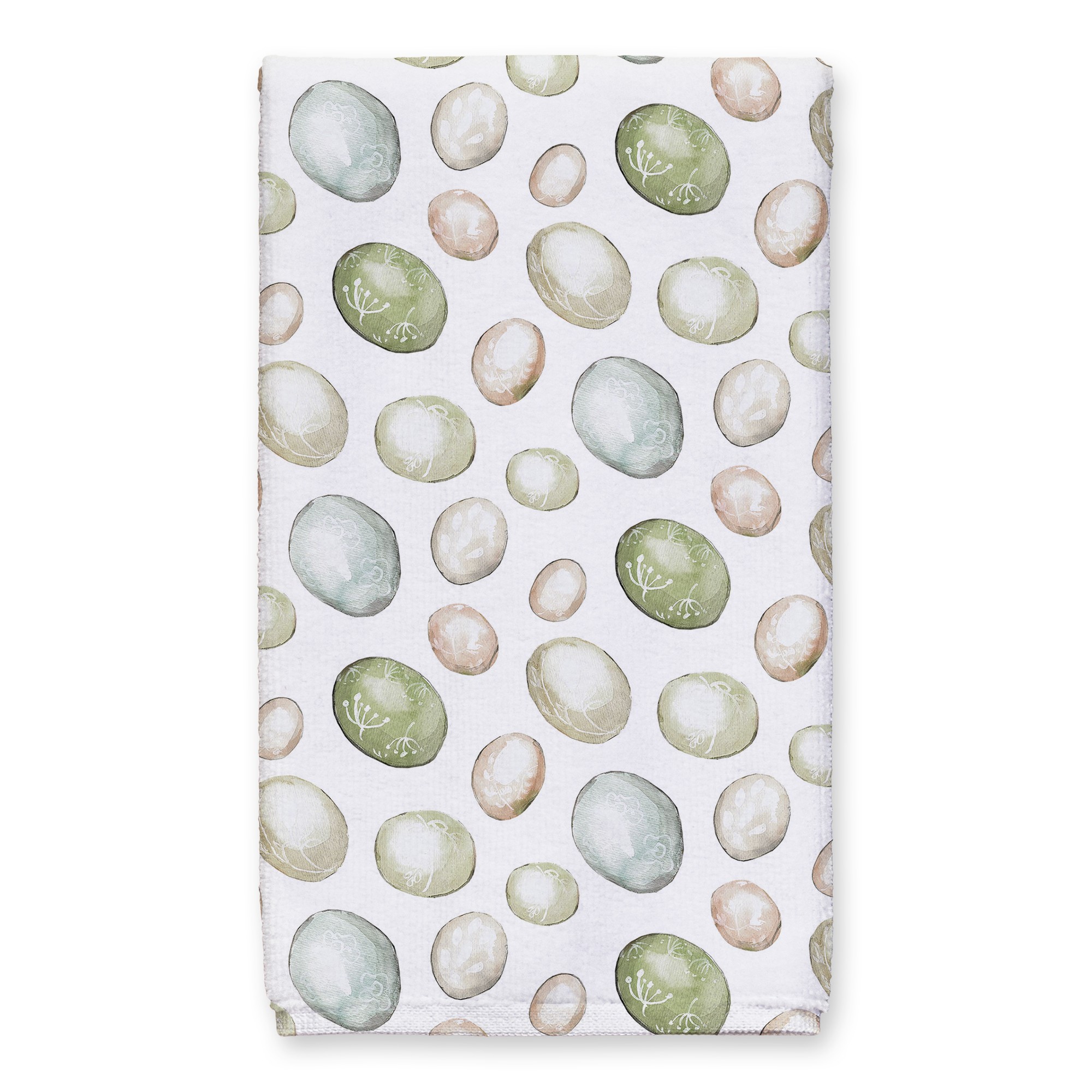 White Easter Egg Pattern Towel 16x25 Towel