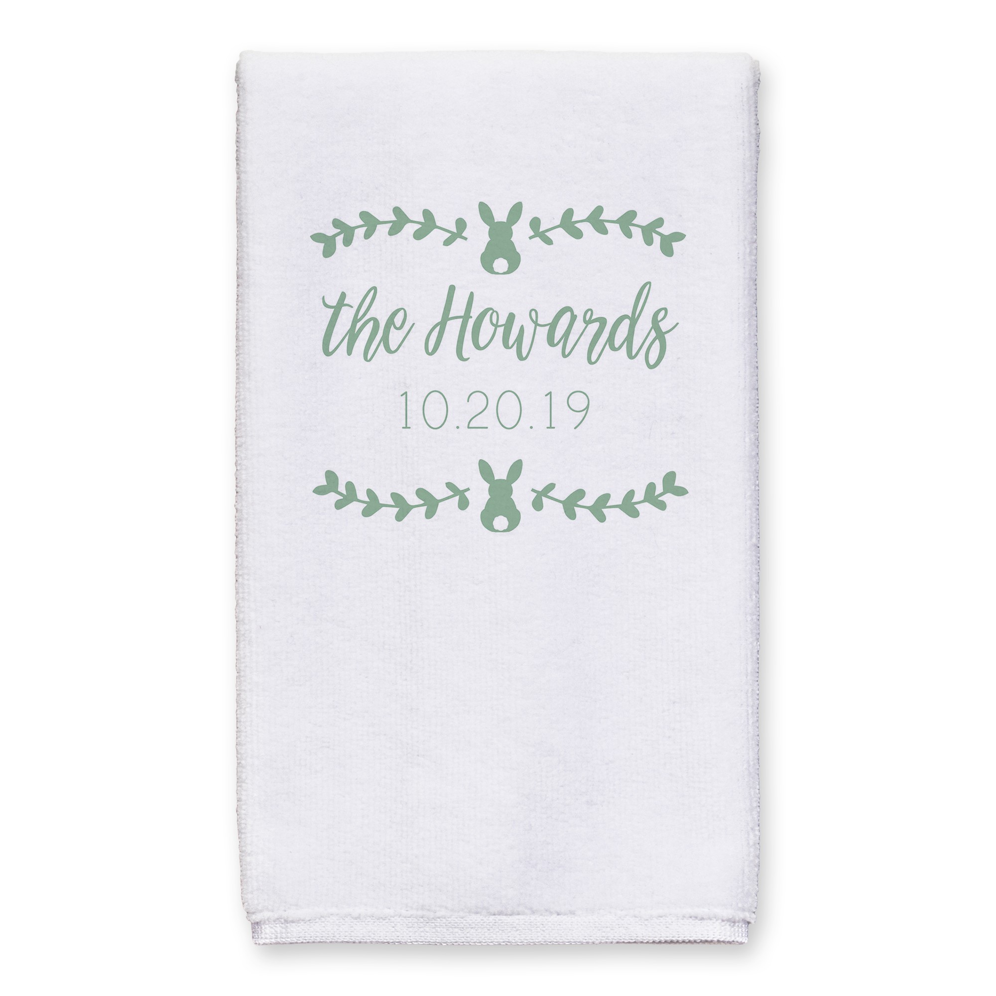 Fam Name Date Towel Personalized 16x25 Towel