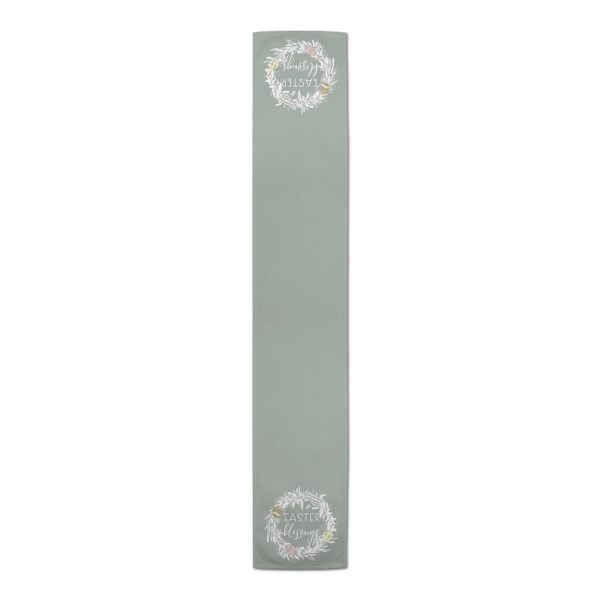 Easter Blessings Wreath Runner 2 16x90 Cotton Twill Runner