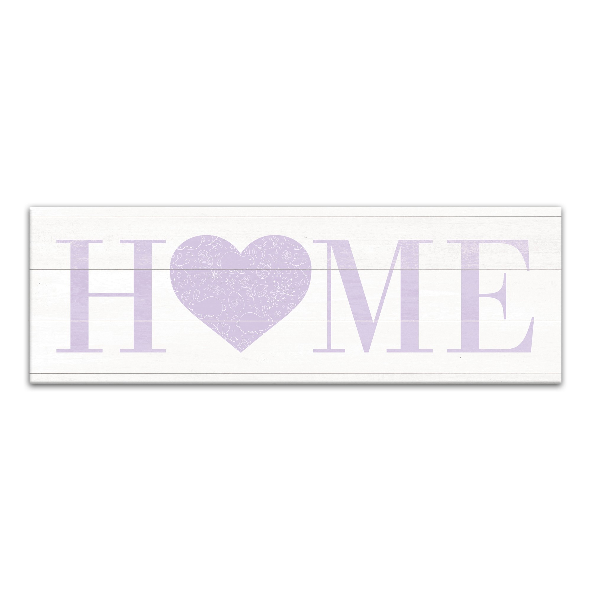 Home Heart Easter 12x36 Canvas Wall Art