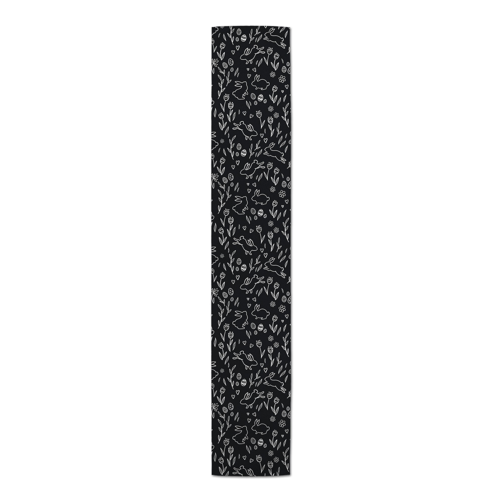 Chalk Easter Bunny Pattern Runner 2 16x90 Cotton Twill Runner