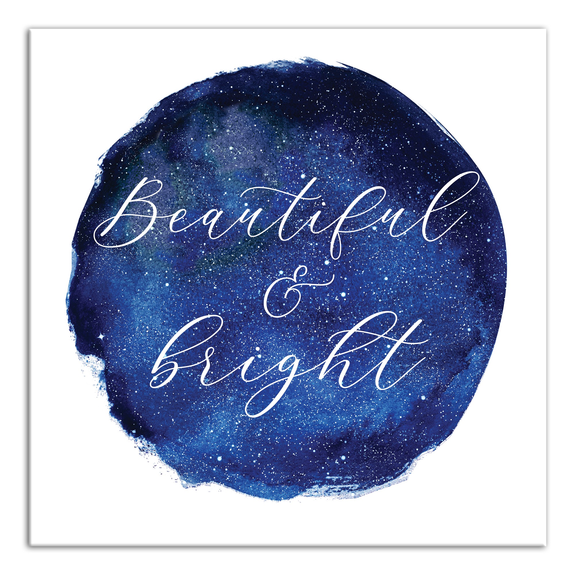 Beautiful And Bright Night Sky 16x16 Canvas Wall Art