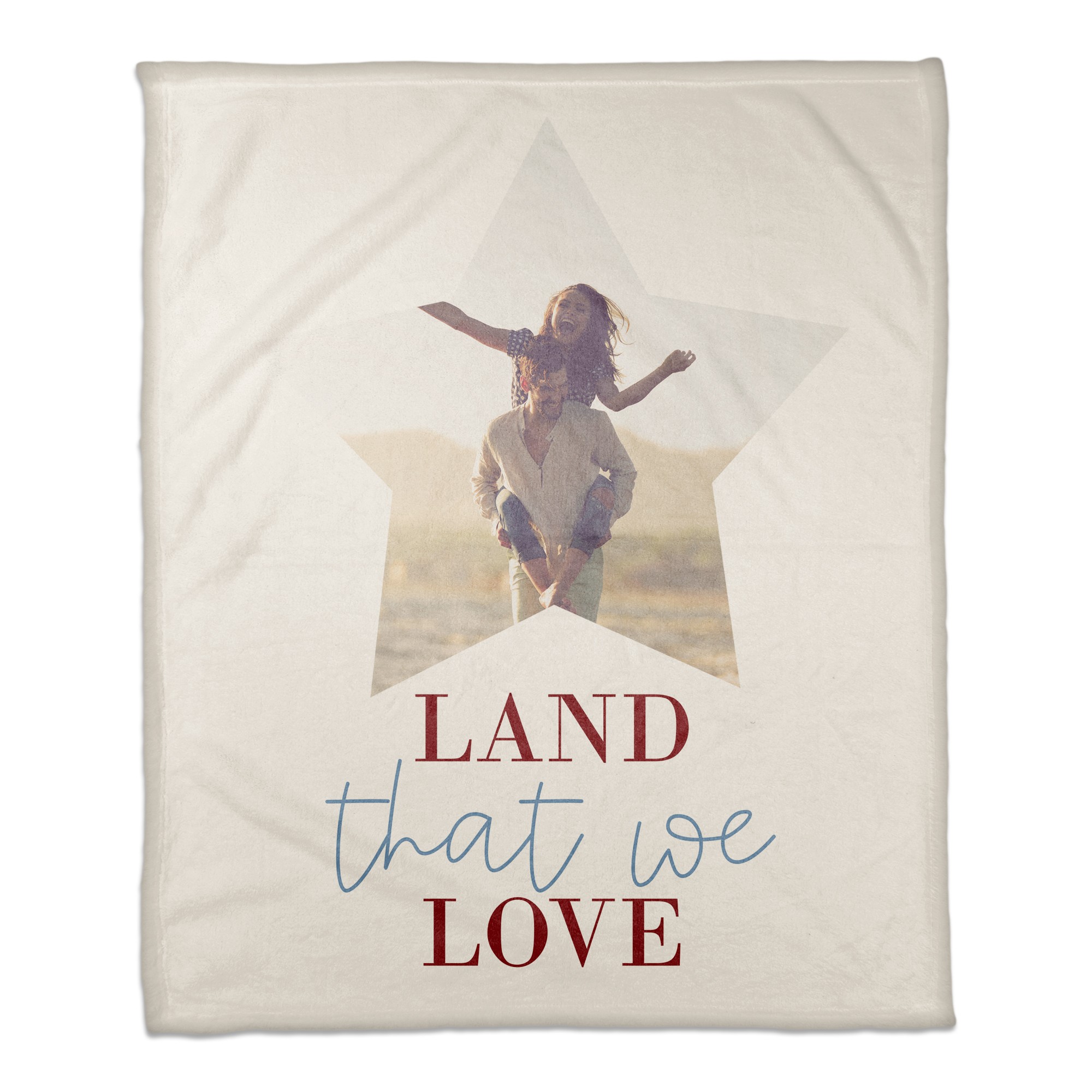 Land that I Love Personalized 50x60 Coral Fleece Blanket