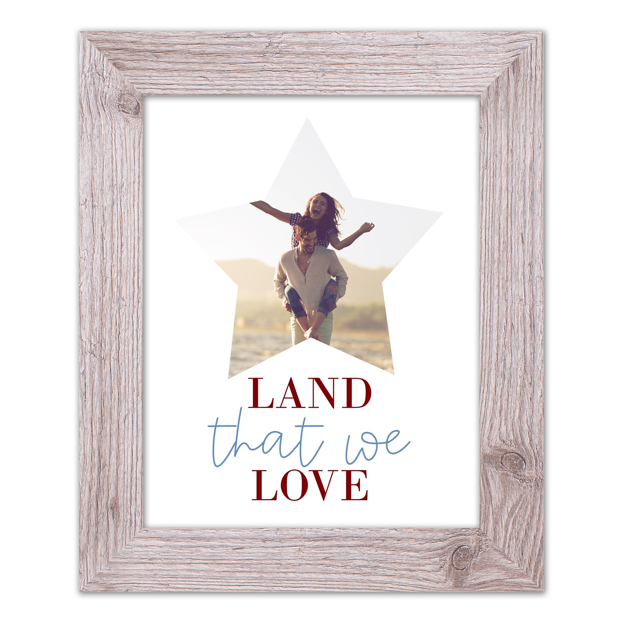 Land that I Love Personalized 11x14 Western White Framed Print