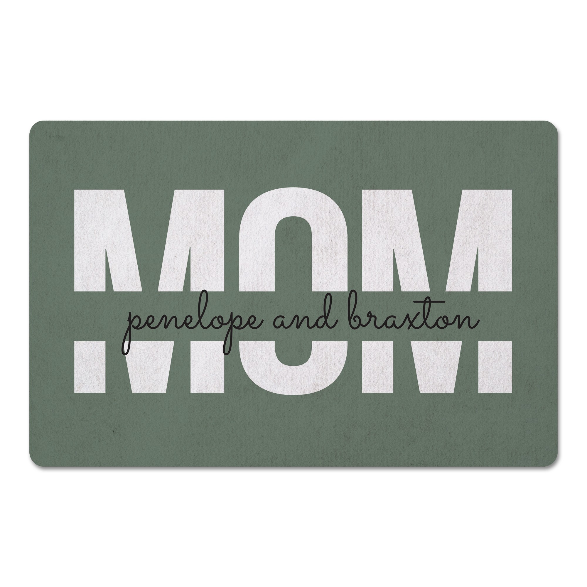Mom Children Names Personalized 27x18 Floor Mat